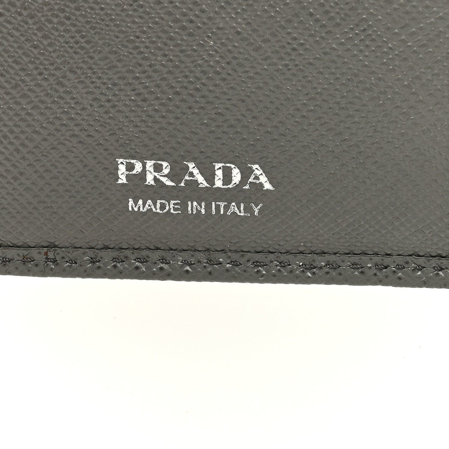 Prada Saffiano Metal Compact Wallet Marmo 6 of 10