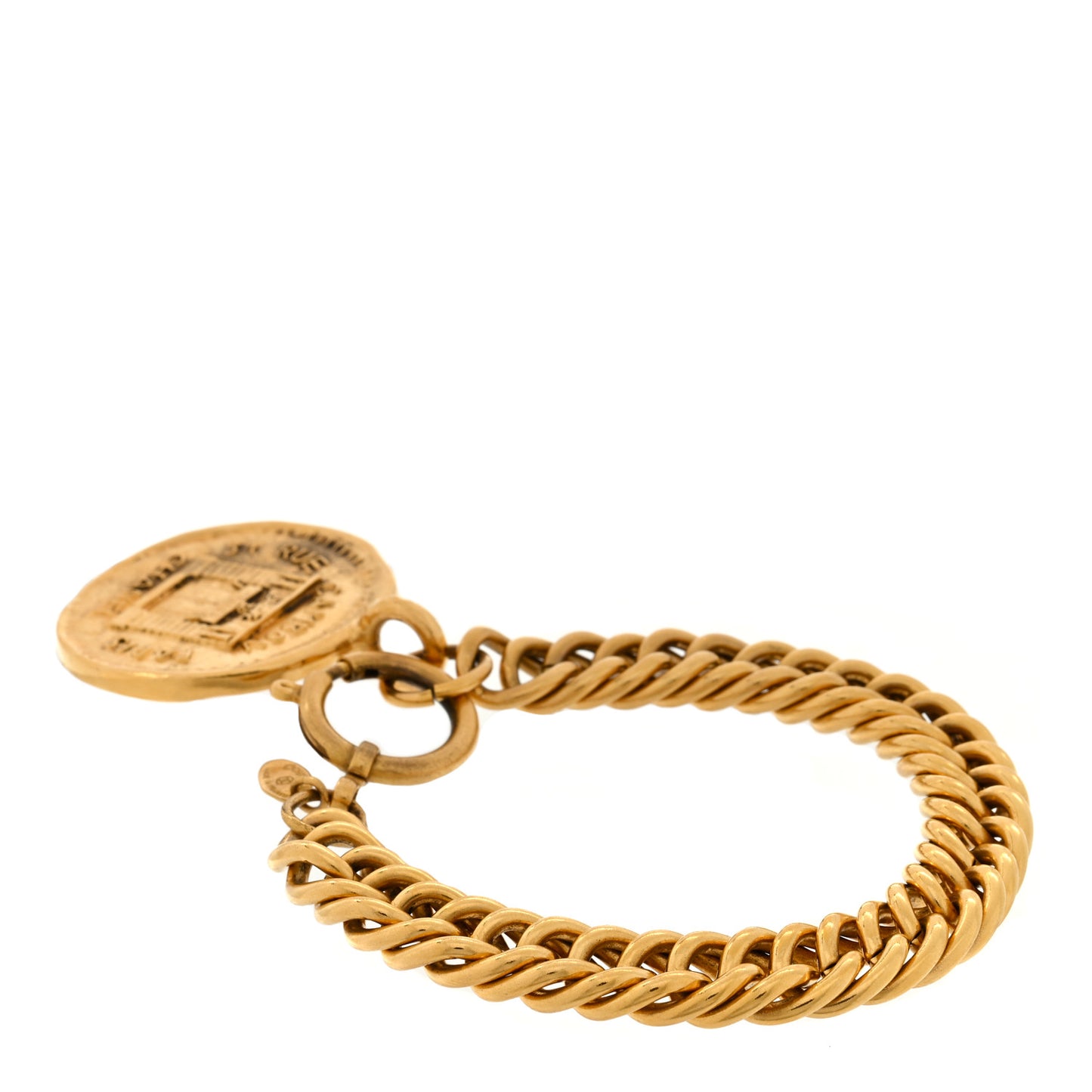 31 Rue Cambon Paris Medallion Chain Bracelet Gold