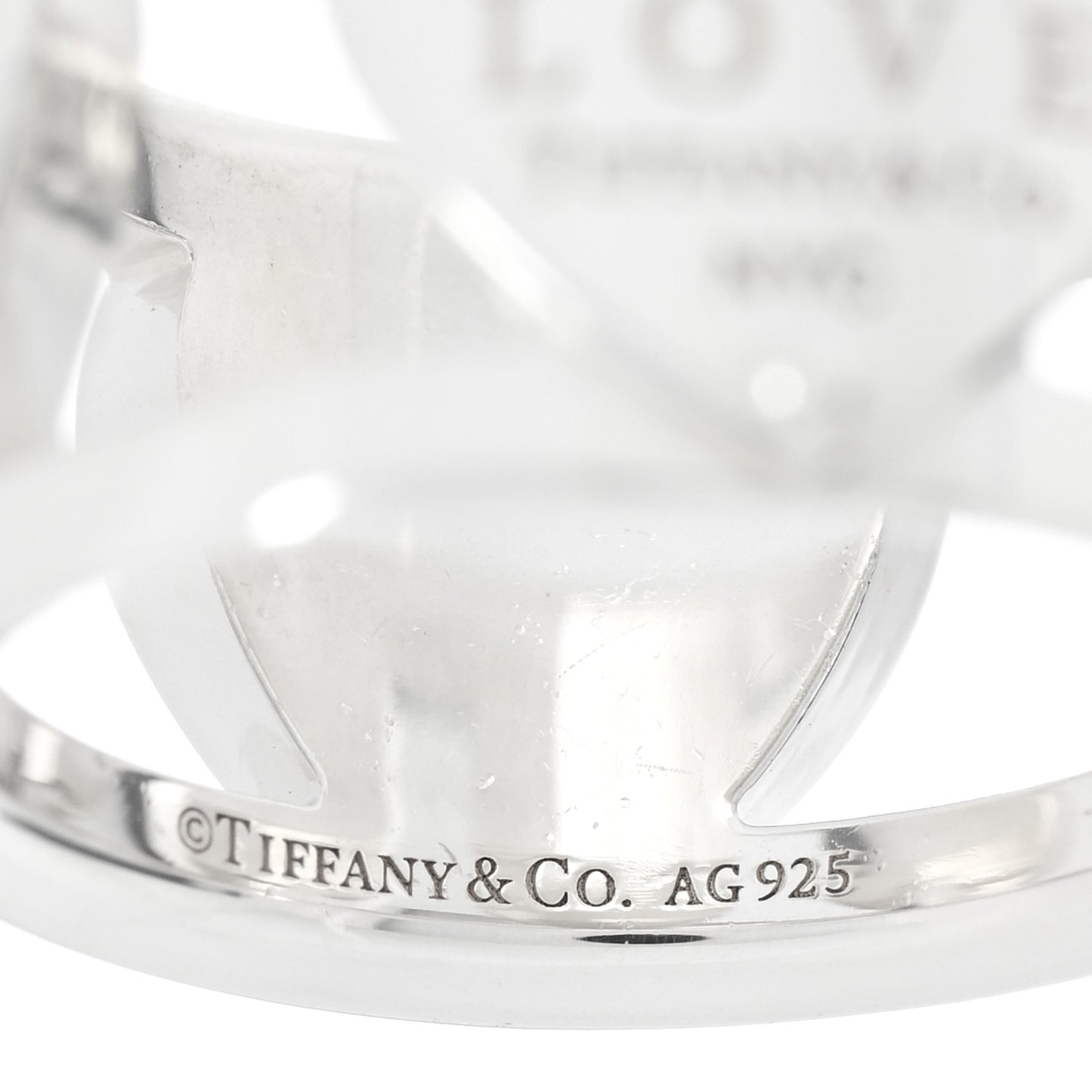 Sterling Silver Return to Tiffany Heart Wide Band Ring 51 5.75