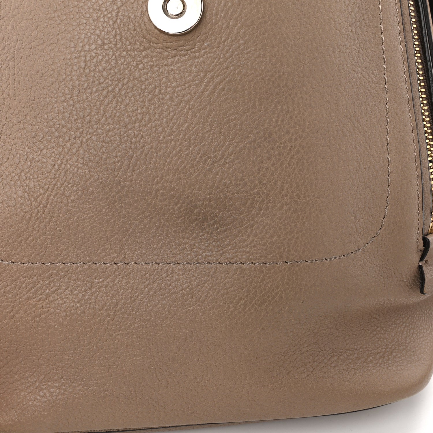 Chloe Suede Calfskin Medium Faye Backpack Motty Grey 12 of 13