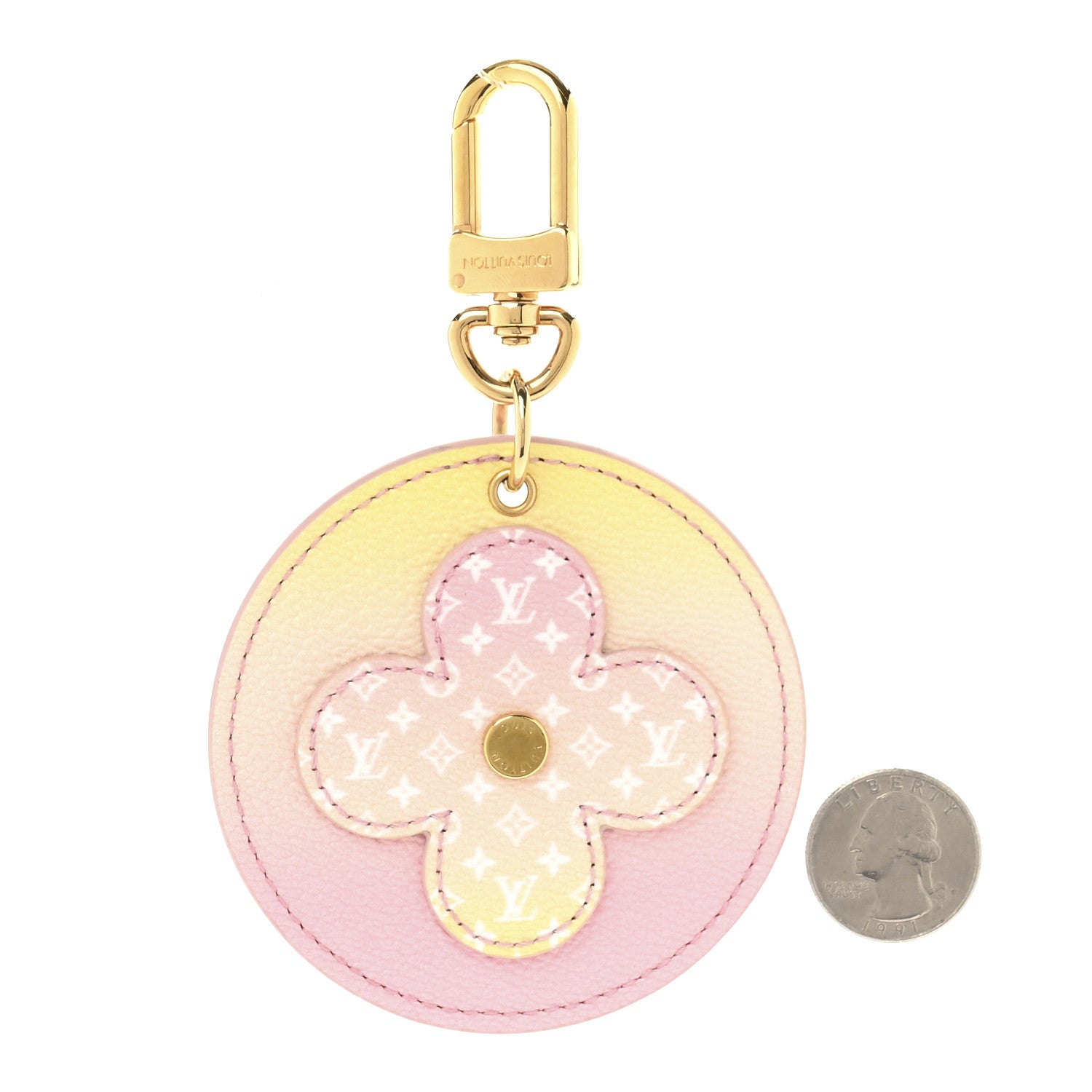 Louis Vuitton Monogram By The Pool Illustre Bag Charm Key Holder Light Pink 2 of 5