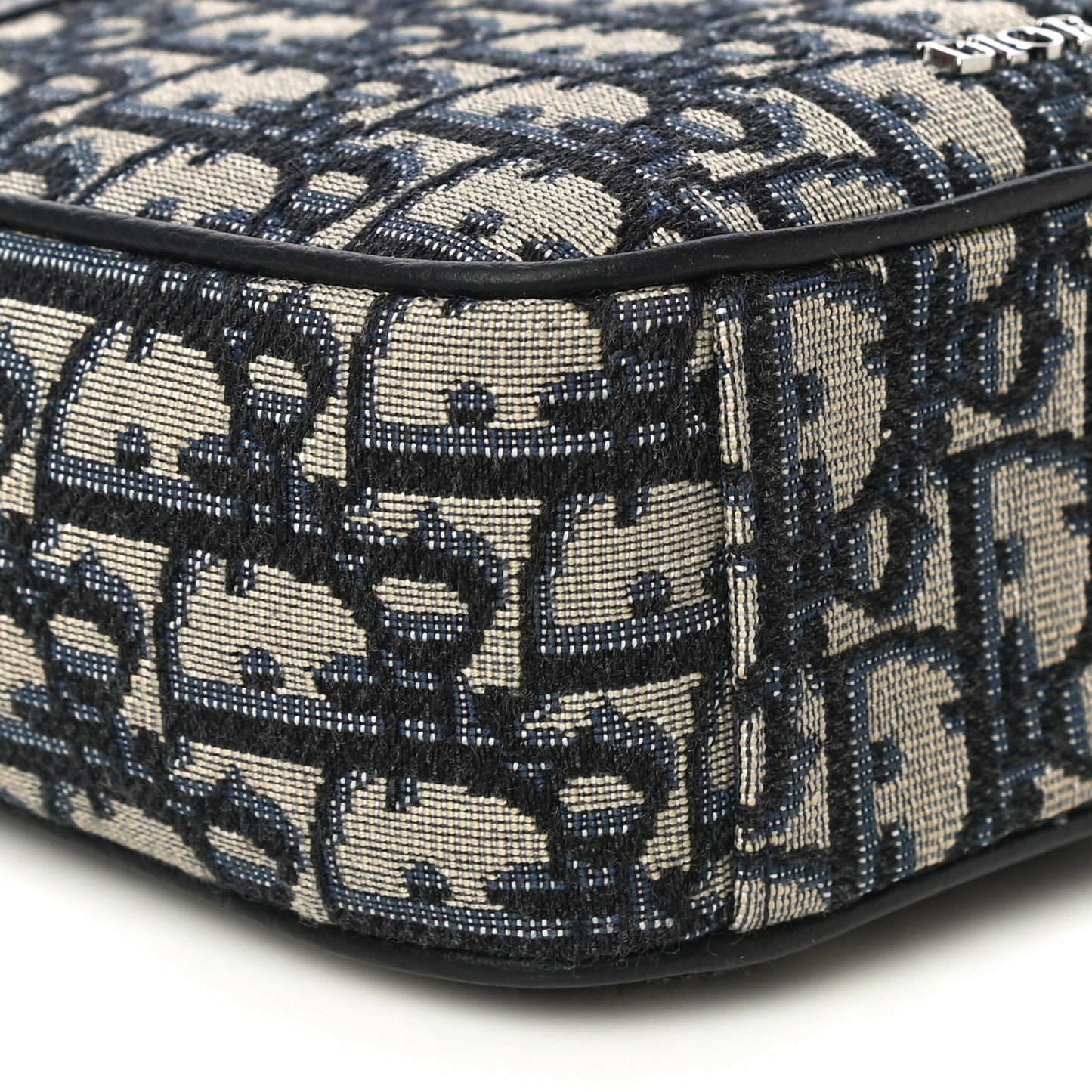 Oblique Messenger Pouch Beige Black