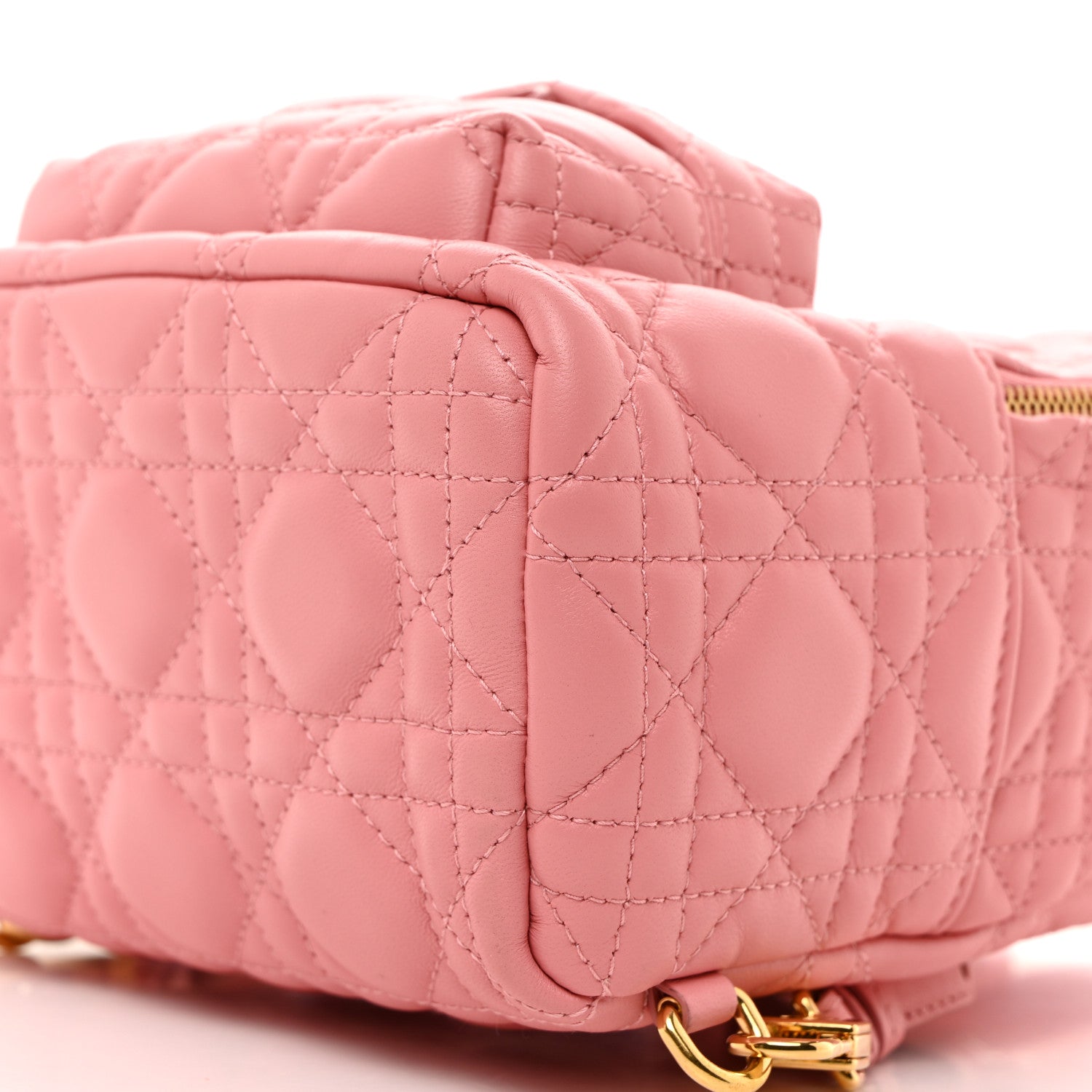 Christian Dior Lambskin Cannage Mini Backpack Peach Blossom 10 of 10