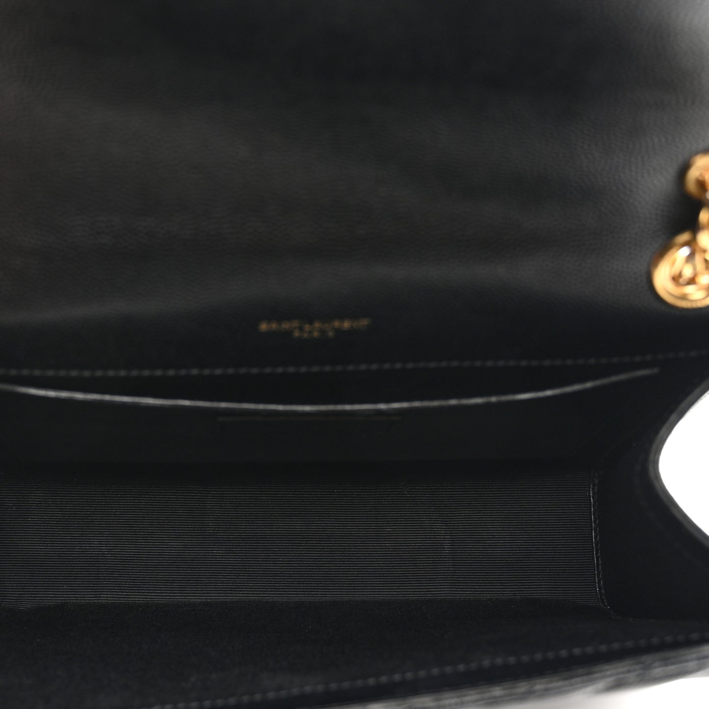 Grain De Poudre Matelasse Chevron Medium Monogram Satchel Black