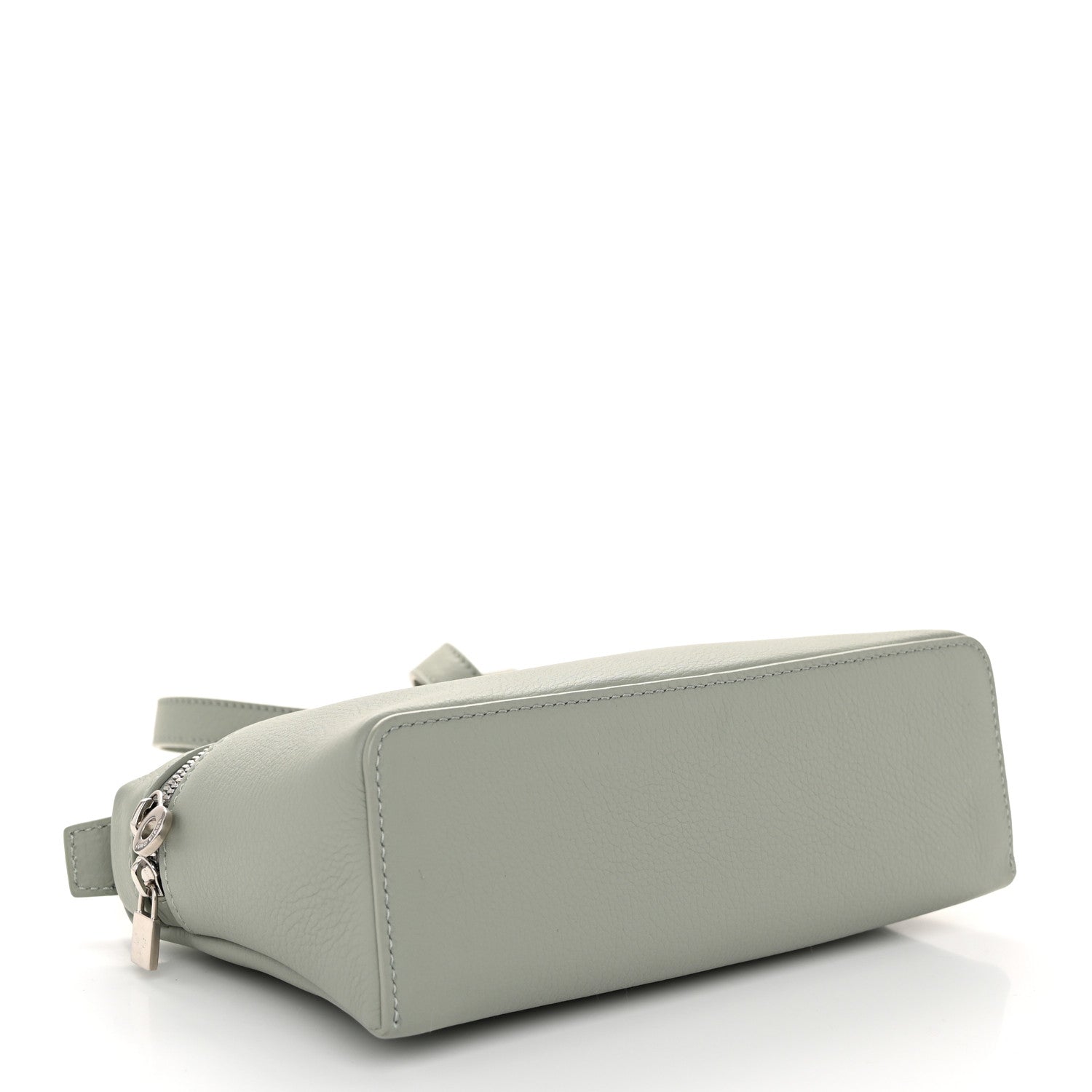 Loro Piana Grained Calfskin L19 Extra Pocket Pouch Eucalyptus 4 of 9