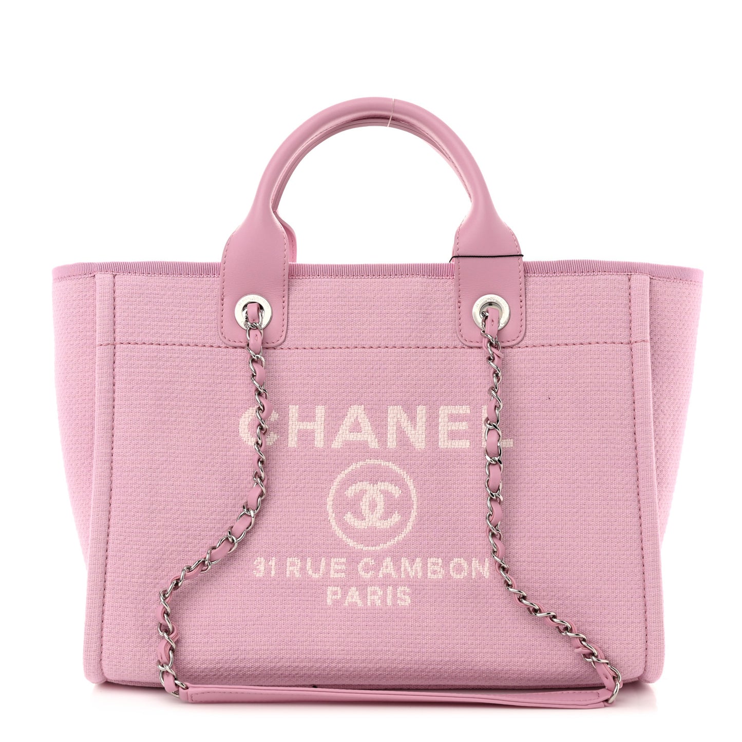 Mixed Fibers Small Deauville Tote Pink