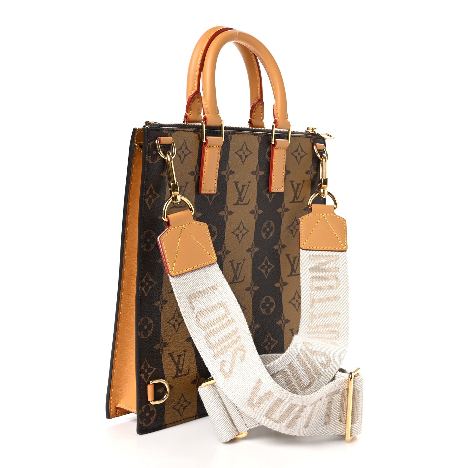 Louis Vuitton X NIGO Reverse Monogram Stripes Sac Plat Cross 3 of 10