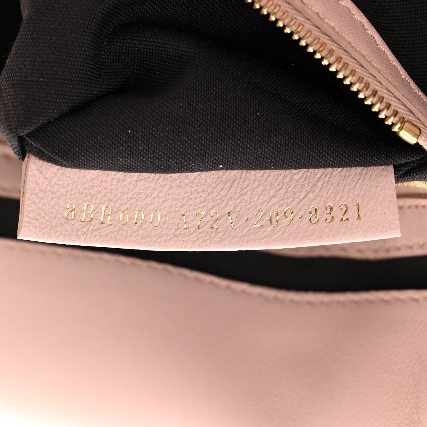 Nappa FF 1974 Embossed Baguette Rosa Quarzo