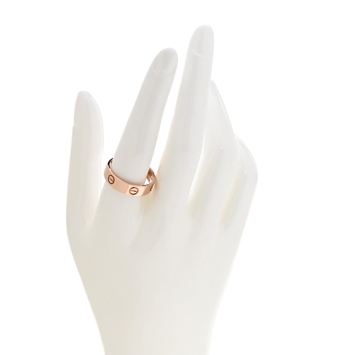 18K Pink Gold 5.5mm LOVE Ring 60 9.25