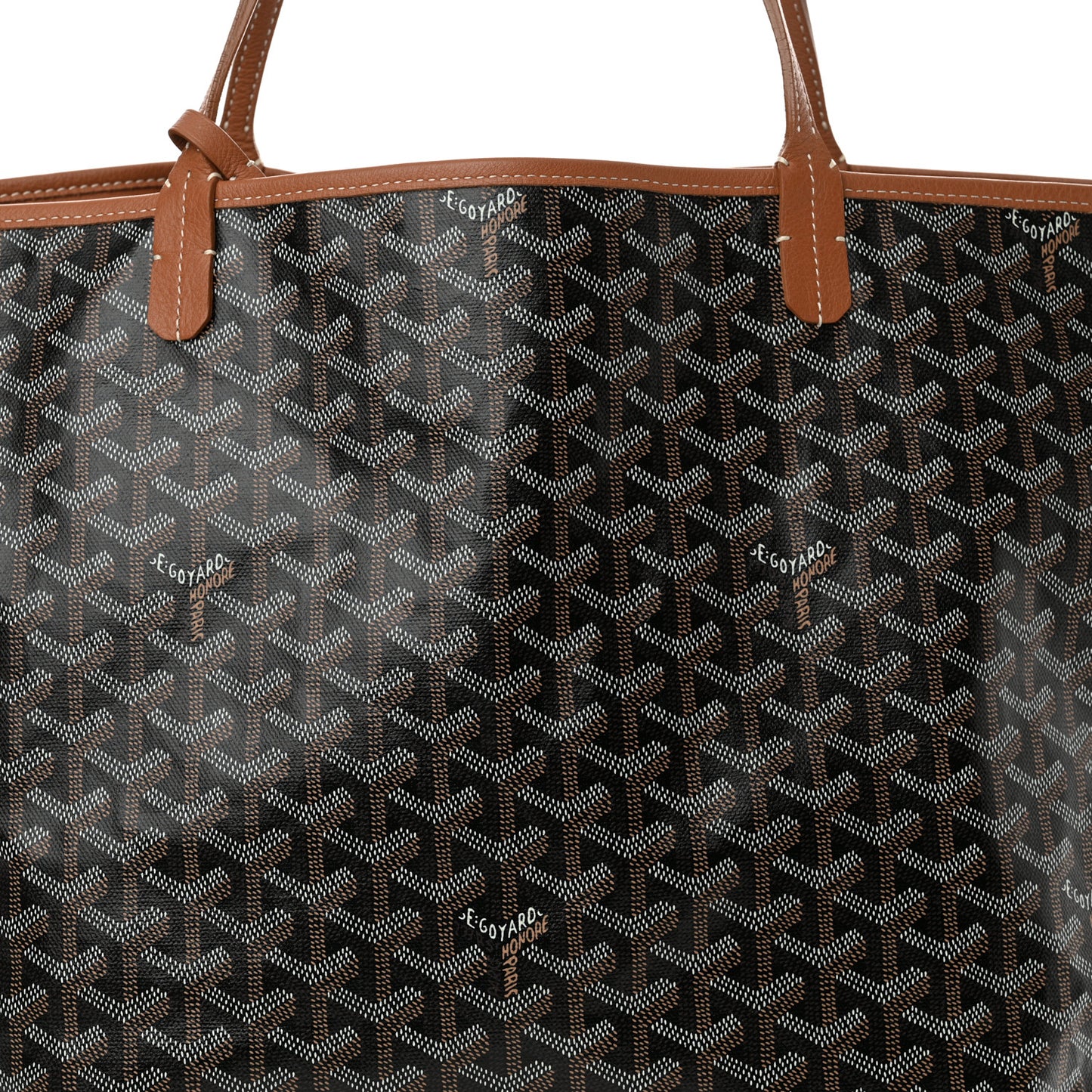 Goyardine Reversible Anjou GM Black Gold