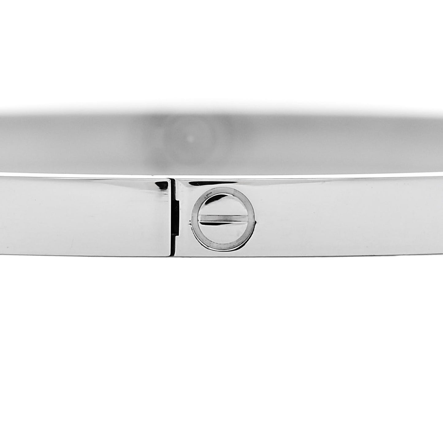 18K White Gold 6 Diamond Small LOVE Bracelet 18