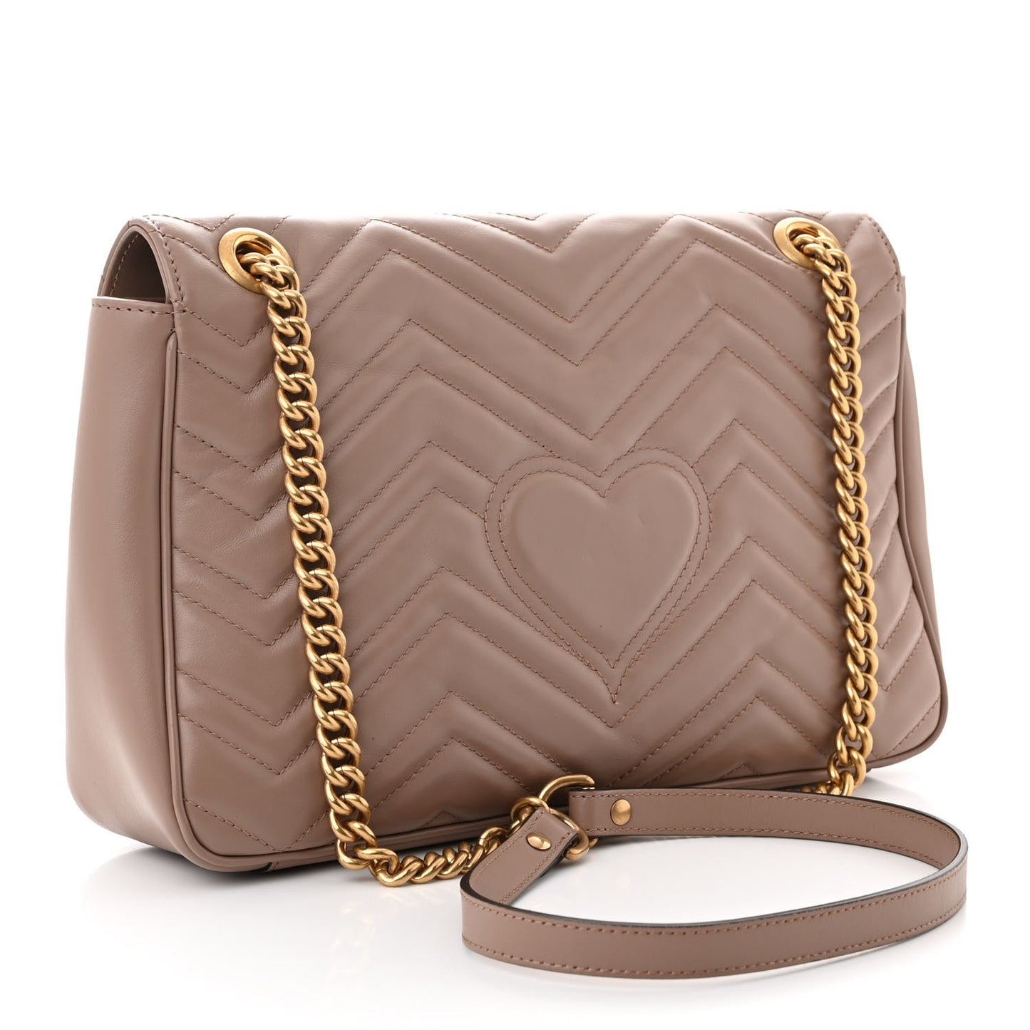 Calfskin Matelasse Medium GG Marmont Shoulder Bag Porcelain Rose