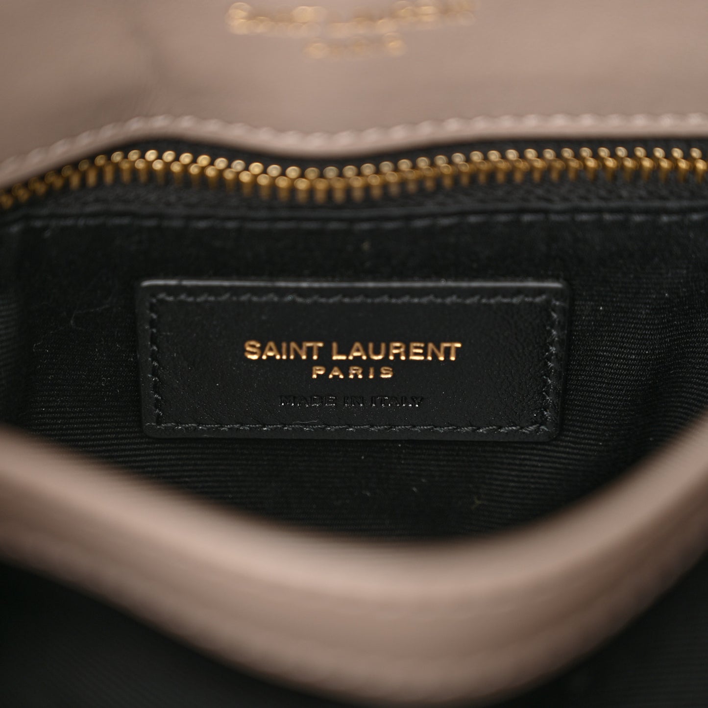 Calfskin Y Quilted Monogram Toy Loulou Crossbody Bag Taupe