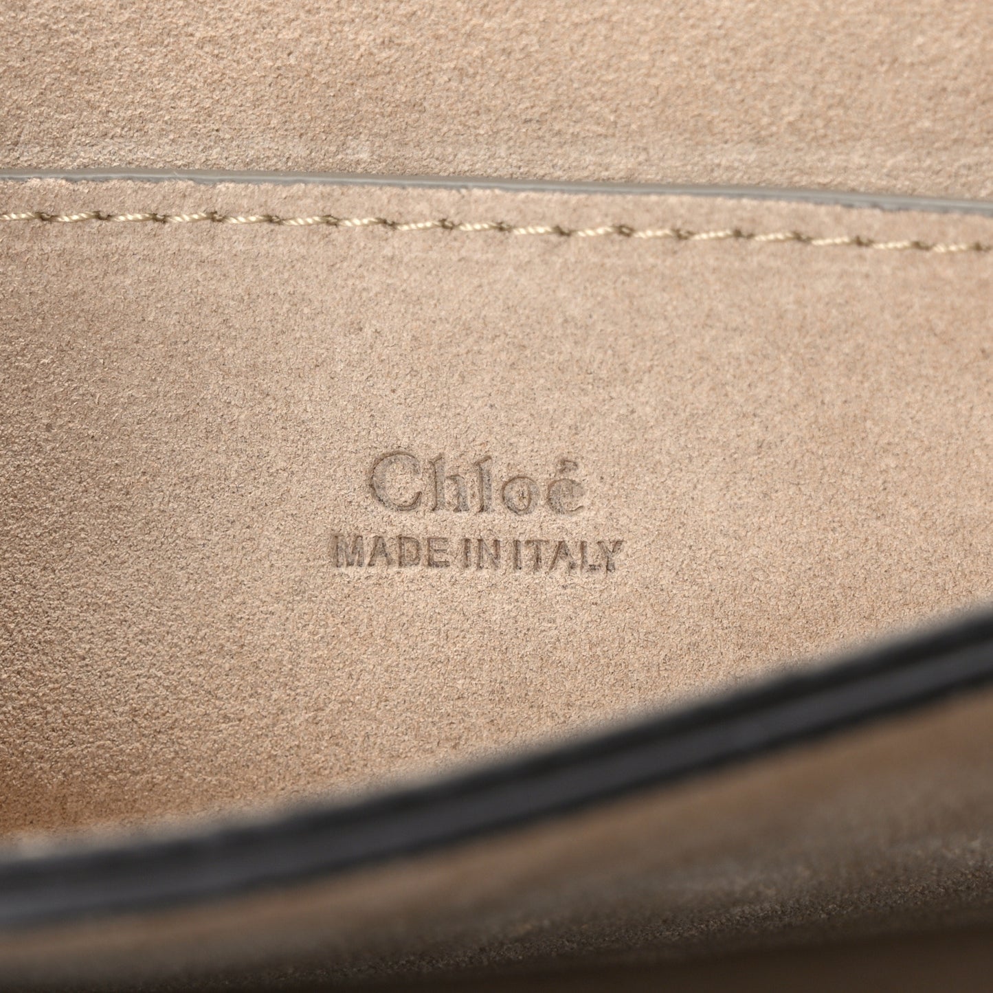 Suede Calfskin Small Faye Shoulder Bag Motty Grey