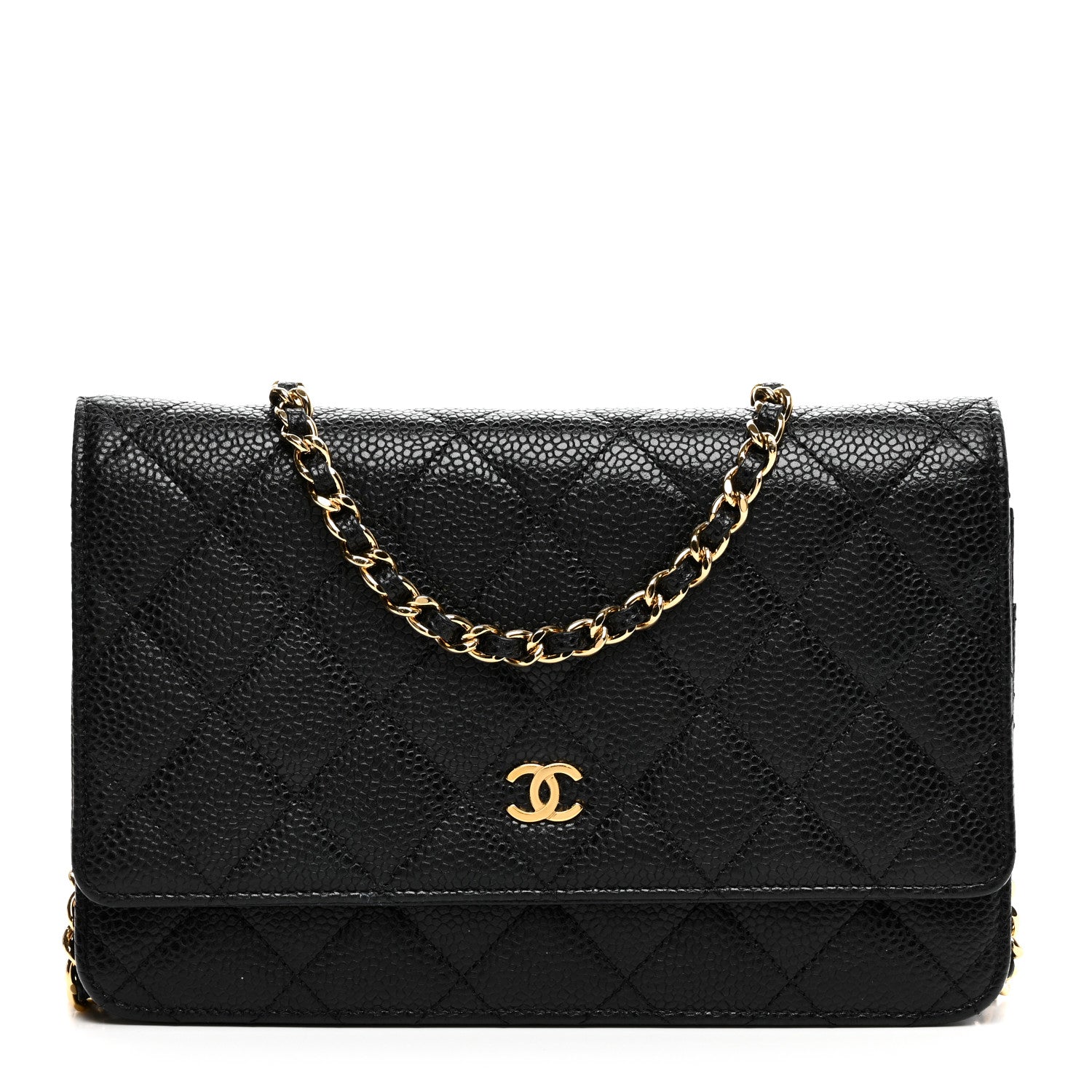 Chanel Caviar Quilted Wallet on Chain WOC Black 1 of 11