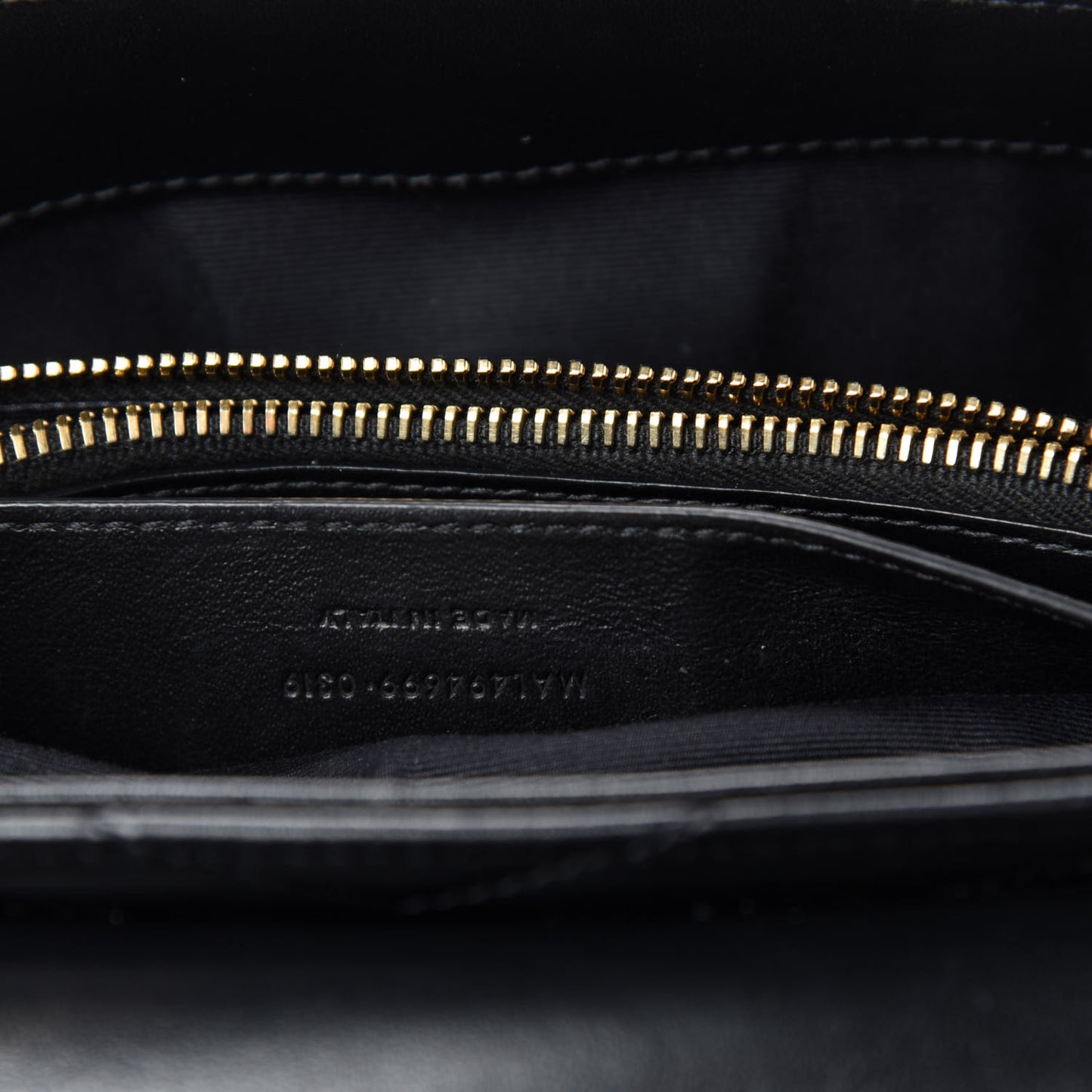 Calfskin Y Quilted Monogram Small Loulou Chain Satchel Black