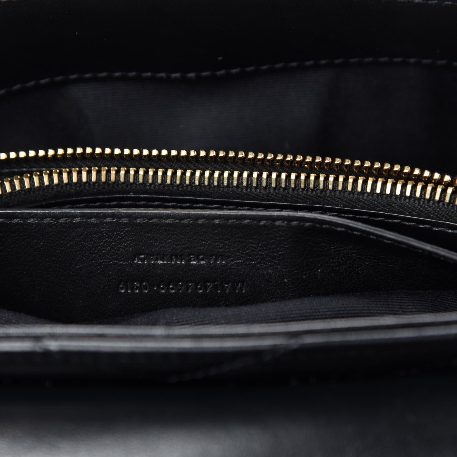 Saint Laurent Calfskin Y Quilted Monogram Small Loulou Chain Satchel Black 11 of 12
