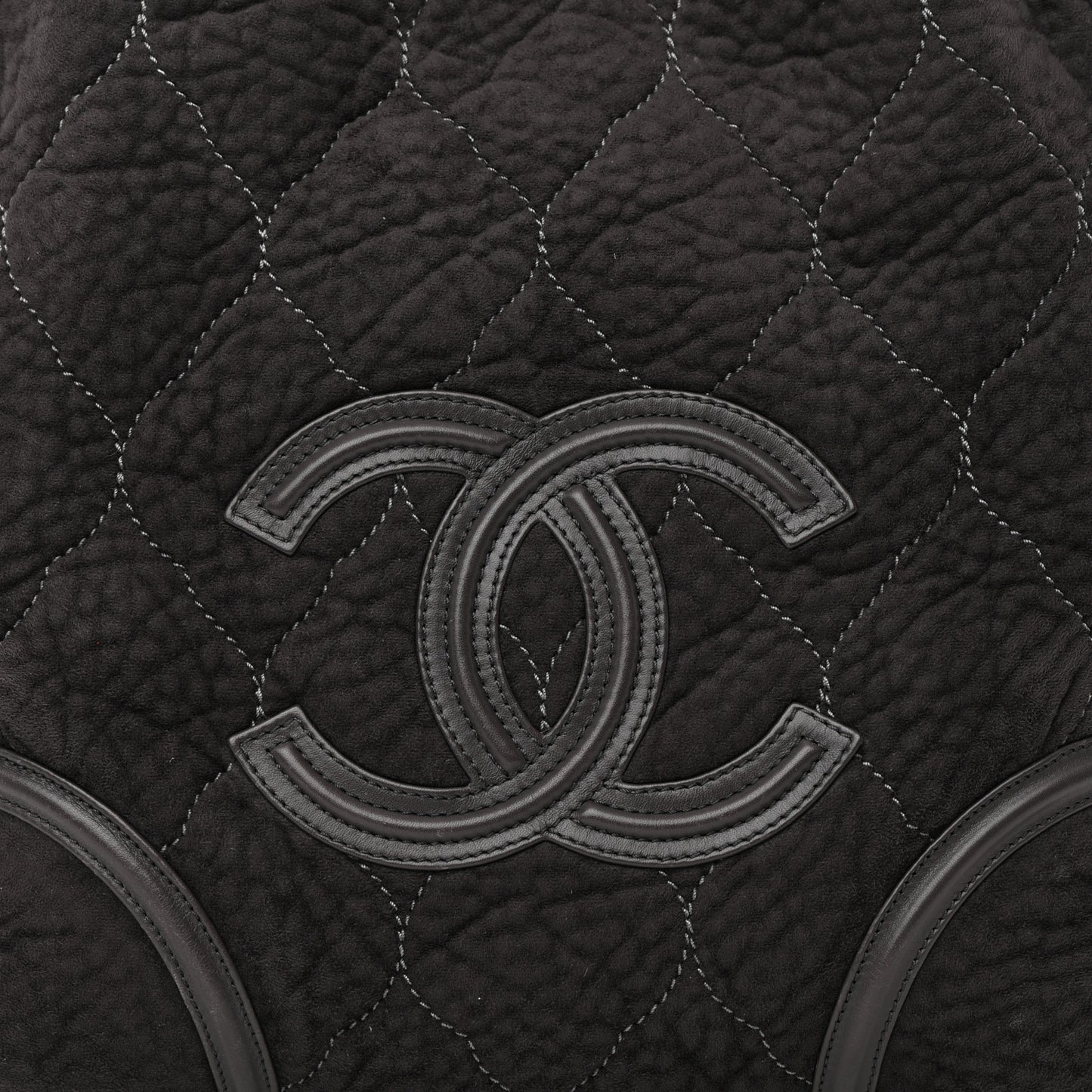 Microsuede Quilted Rodeo Drive Hobo Black