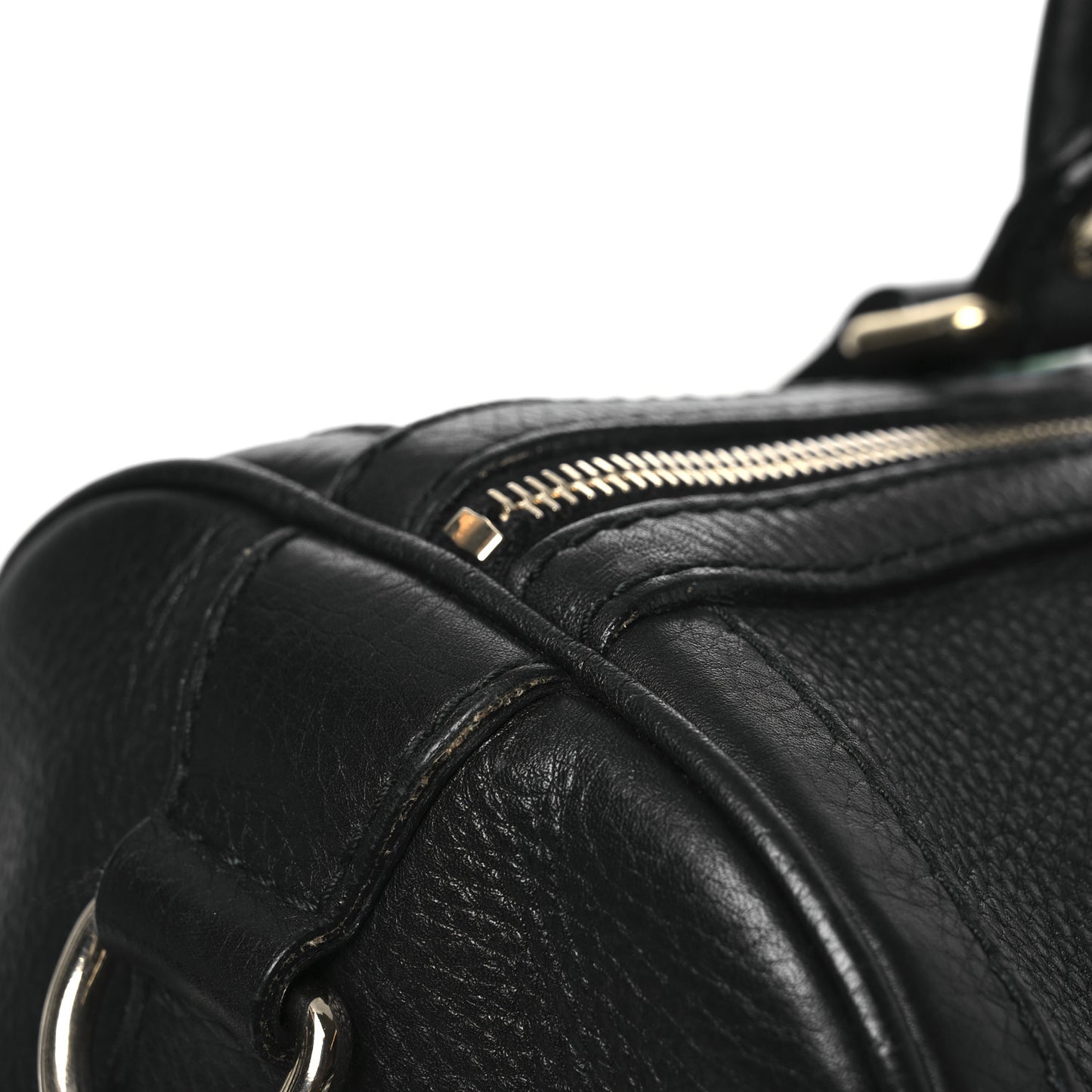 Calfskin Vintage Web Medium Boston Black