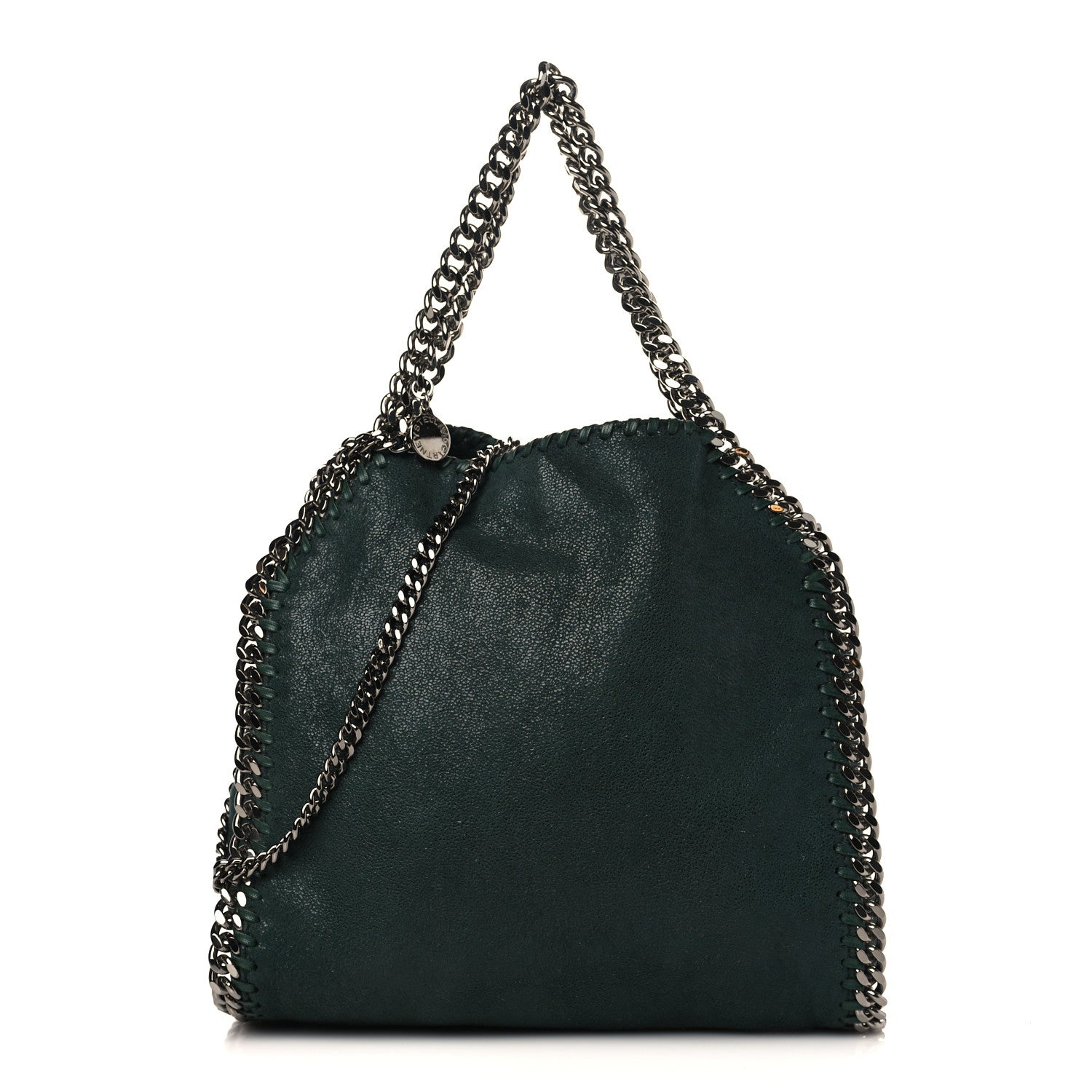 Stella McCartney Shaggy Deer Mini Falabella Fold Over Tote Pine 1 of 8