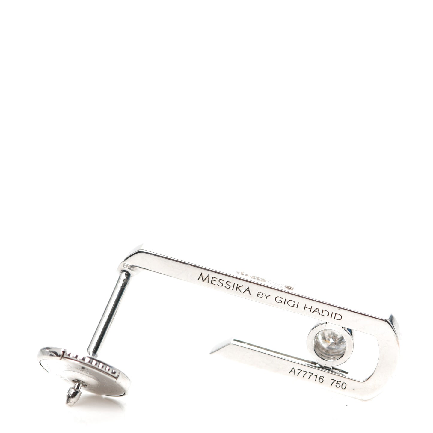 X GIGI HADID 18K White Gold Diamond Move Single Earring