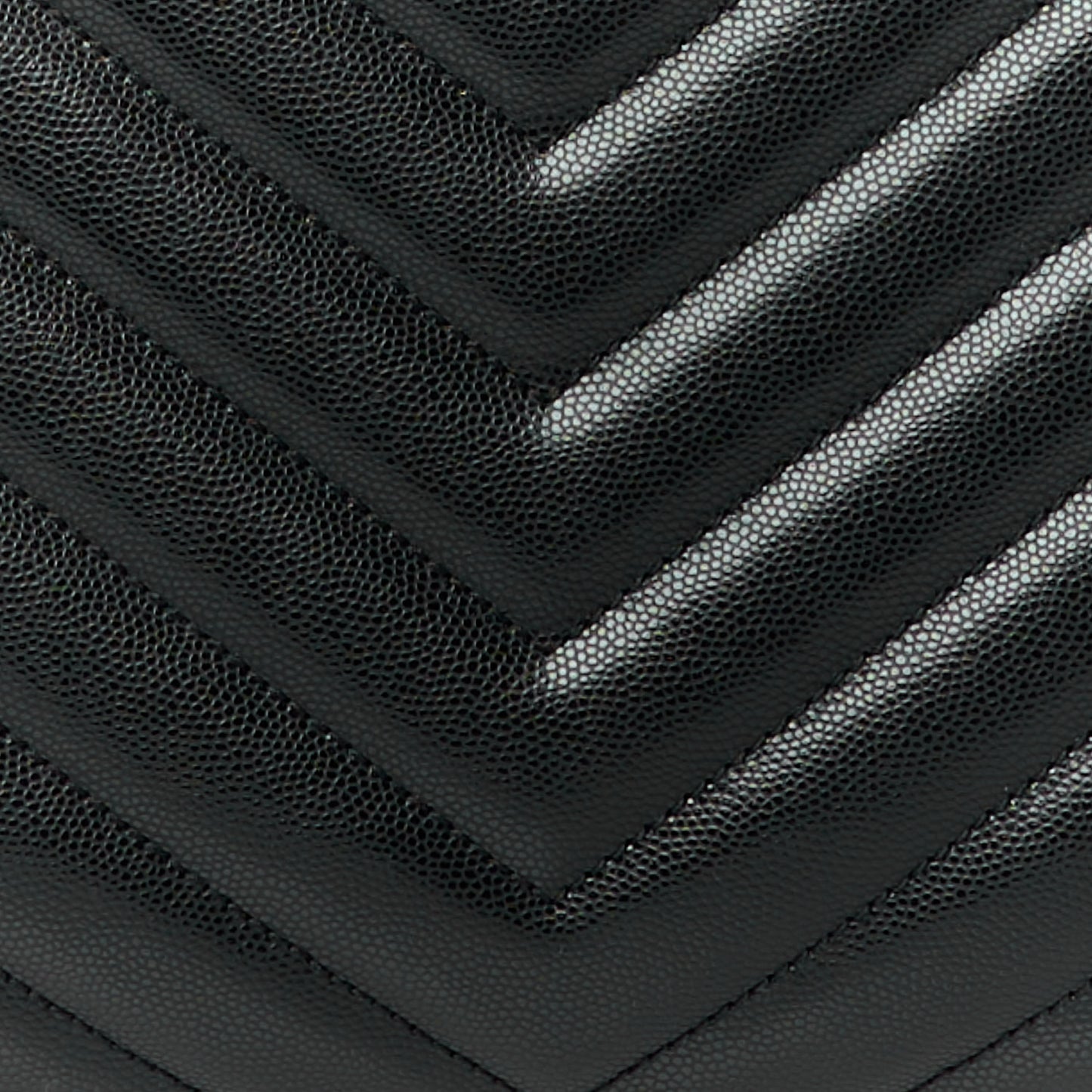 Grain De Poudre Matelasse Chevron Small Tribeca Shopping Bag Black
