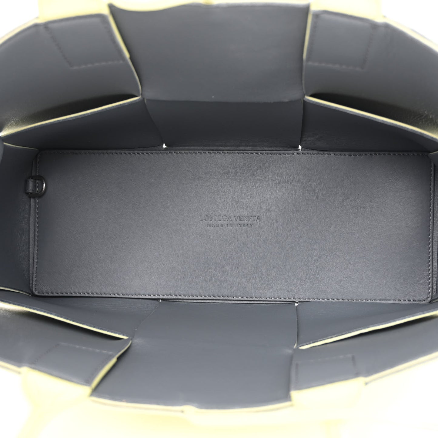 Nappa Maxi Intrecciato Small Arco Tote Lemon