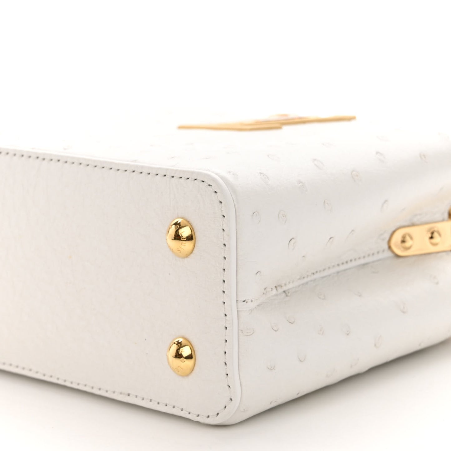 Ostrich Capucines Mini White