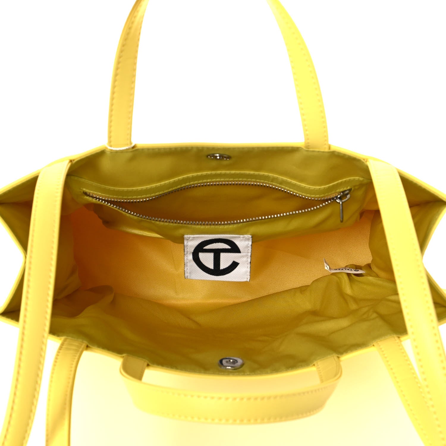 Telfar Vegan Leather Medium Shopping Bag Margarine 8 of 10