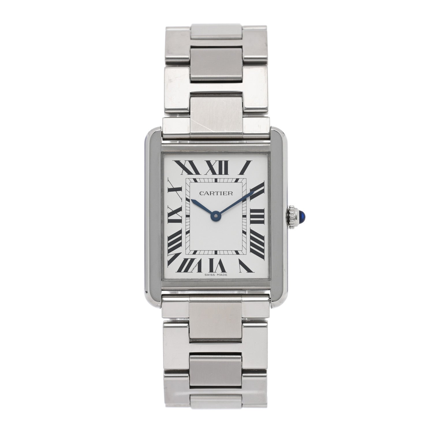 Cartier Stainless Steel 27mm Tank Solo Quartz Watch 1 of 5