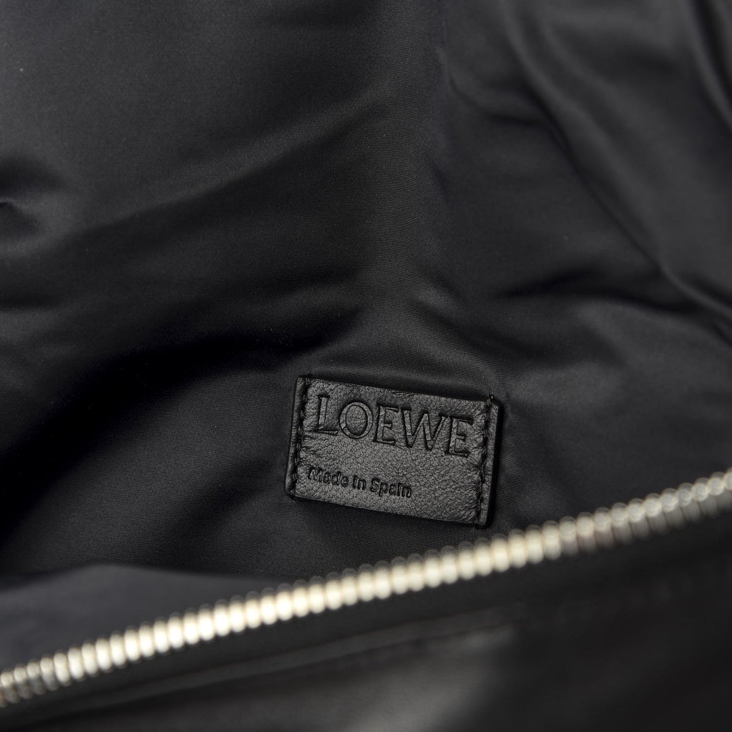 Calfskin Nylon Belt Bag Black