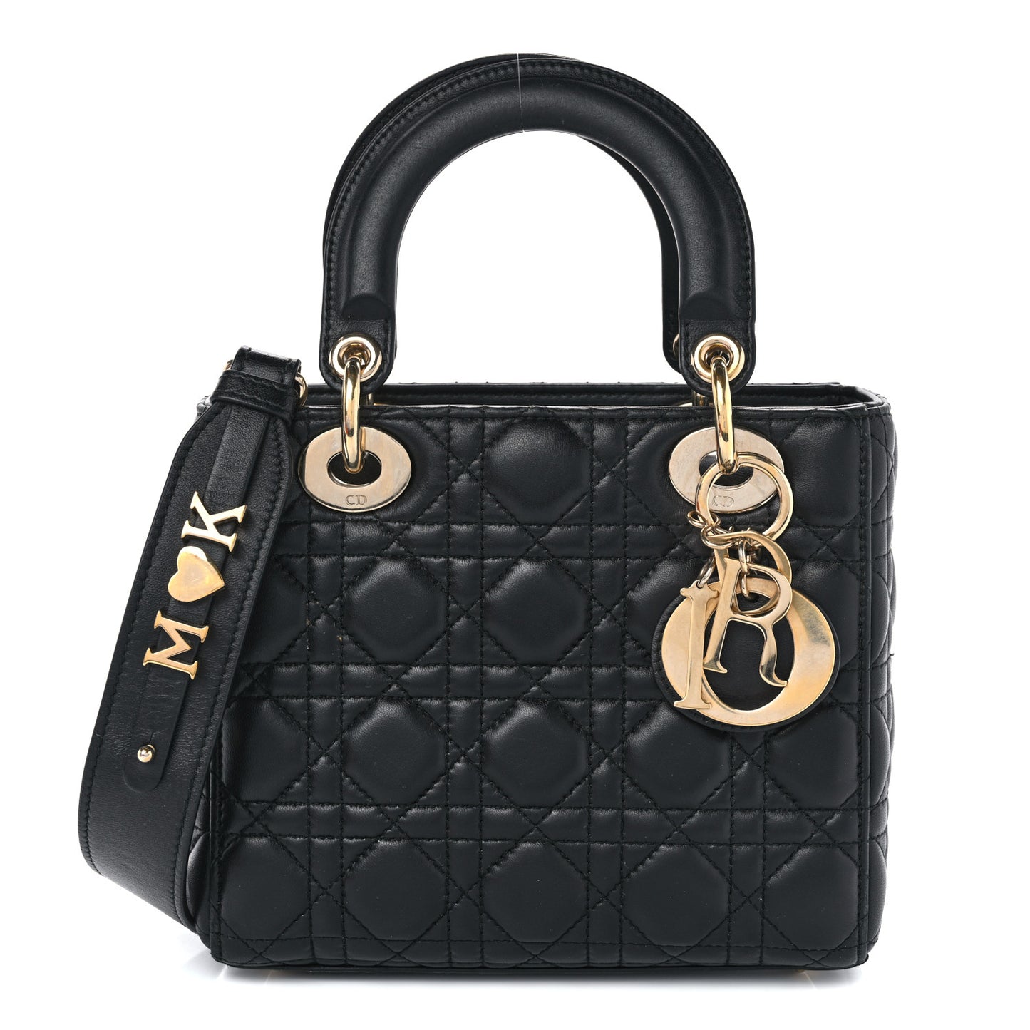 Lambskin Cannage Small My ABCDior Lady Dior Black