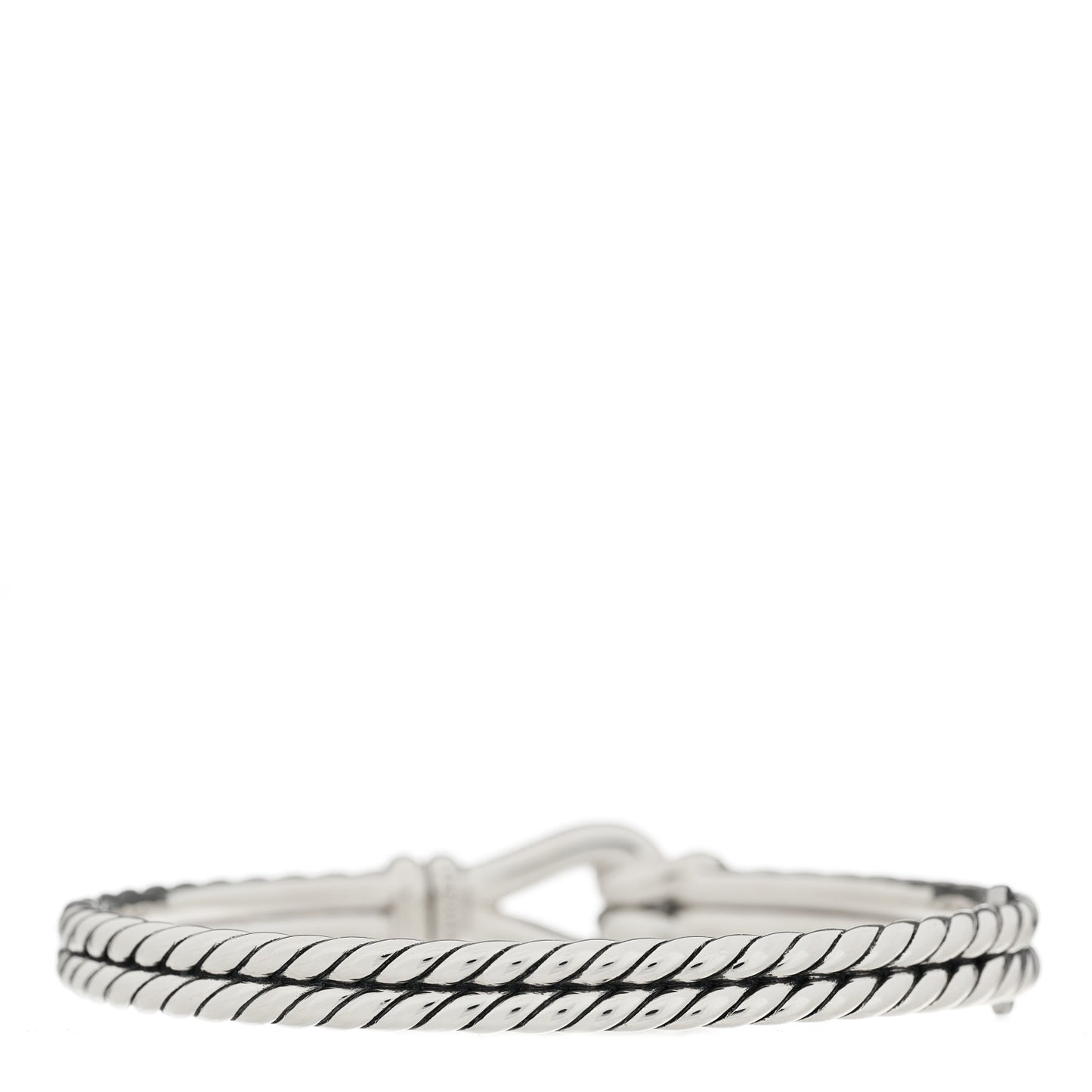 Sterling Silver Diamond 11mm Thoroughbred Loop Bracelet
