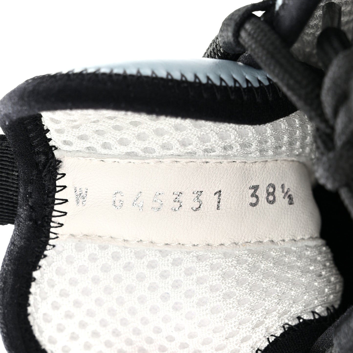 Suede Calfskin Nylon Grosgrain CC Sneakers 38.5 Light Blue