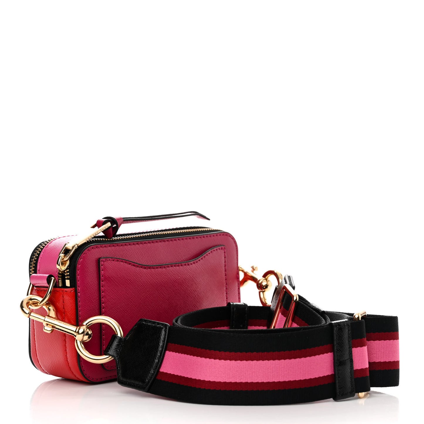 Saffiano Small Snapshot Camera Bag Hibiscus Multicolor
