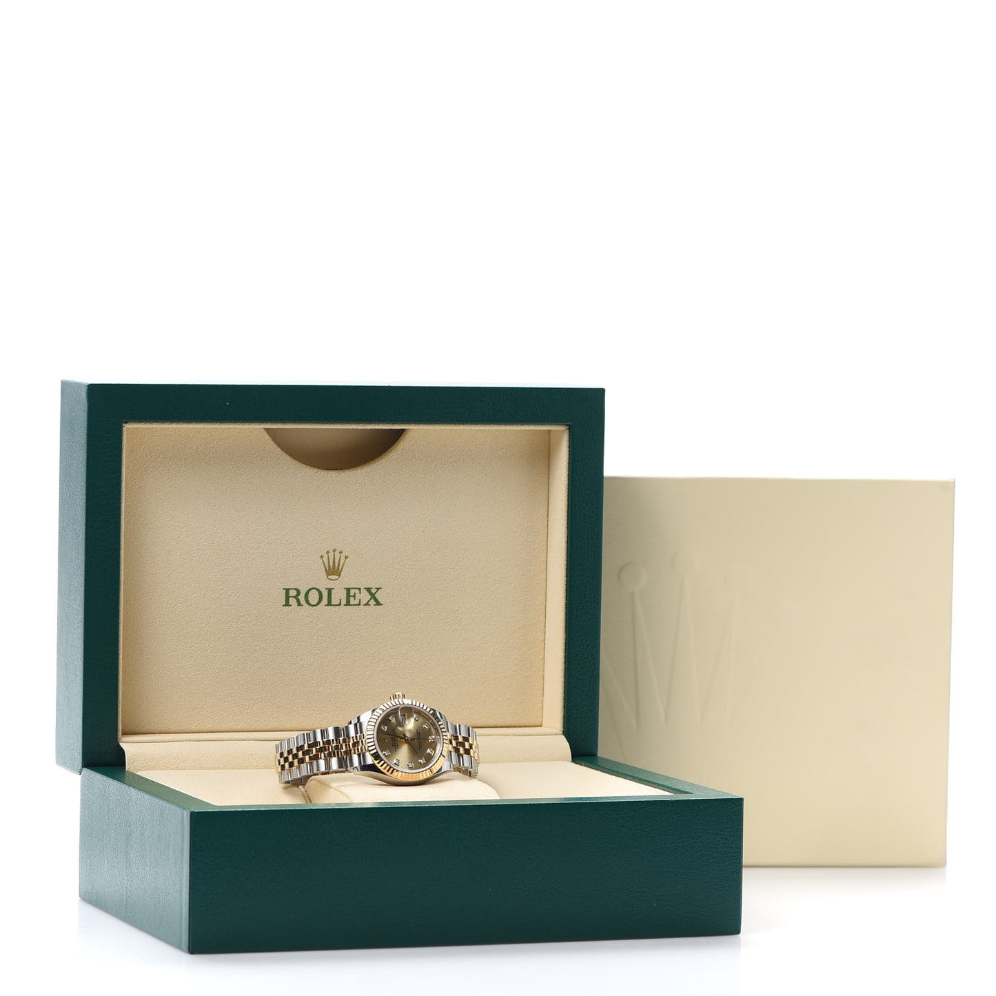 Stainless Steel 18K Yellow Gold Diamond 28mm Oyster Perpetual Datejust Watch Champagne 279173