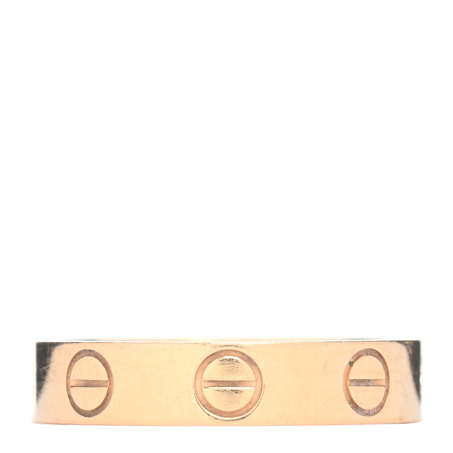 18K Yellow Gold 3.5mm LOVE Wedding Band Ring 46 3.75