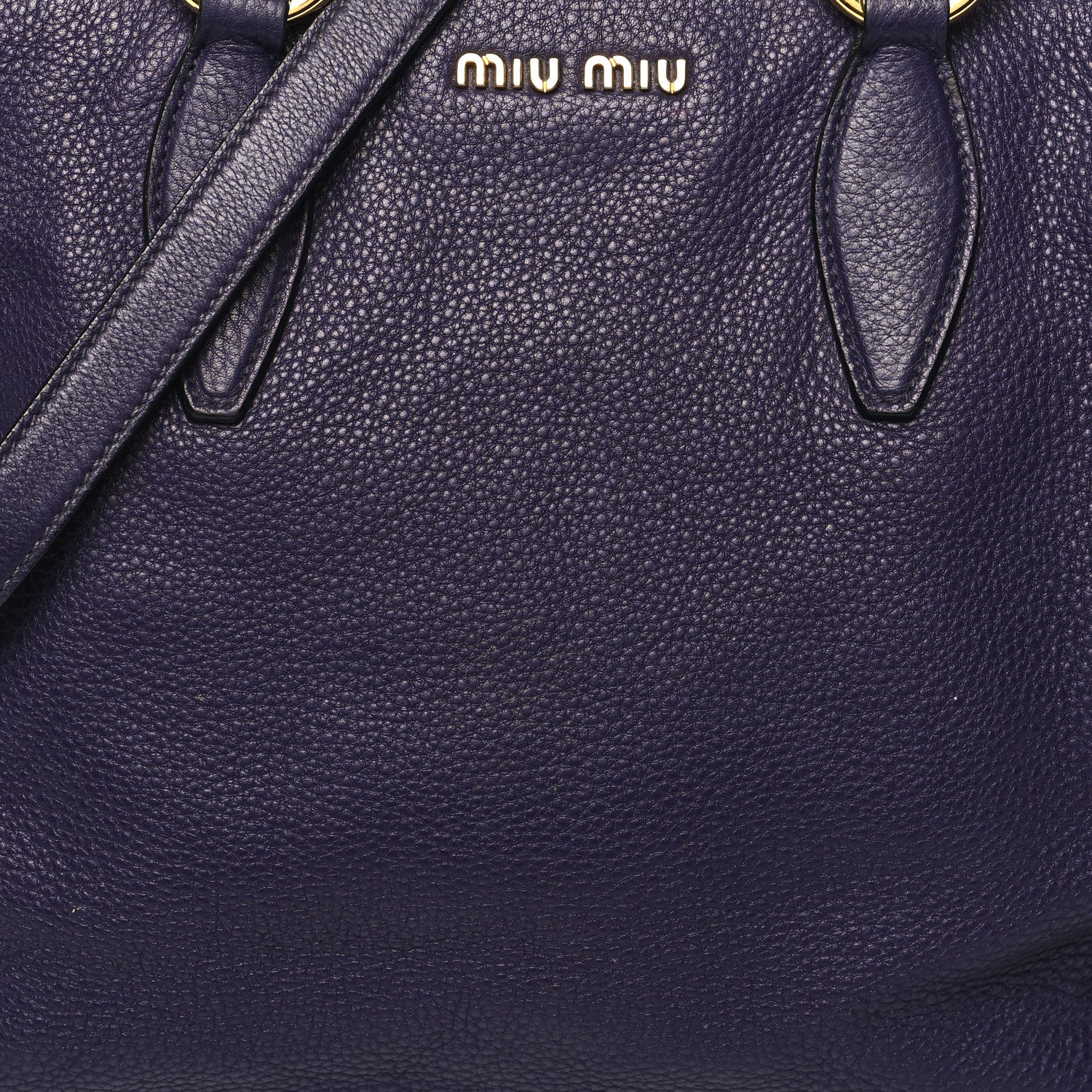 Miu Miu Vitello Daino Tote Uva 9 of 16