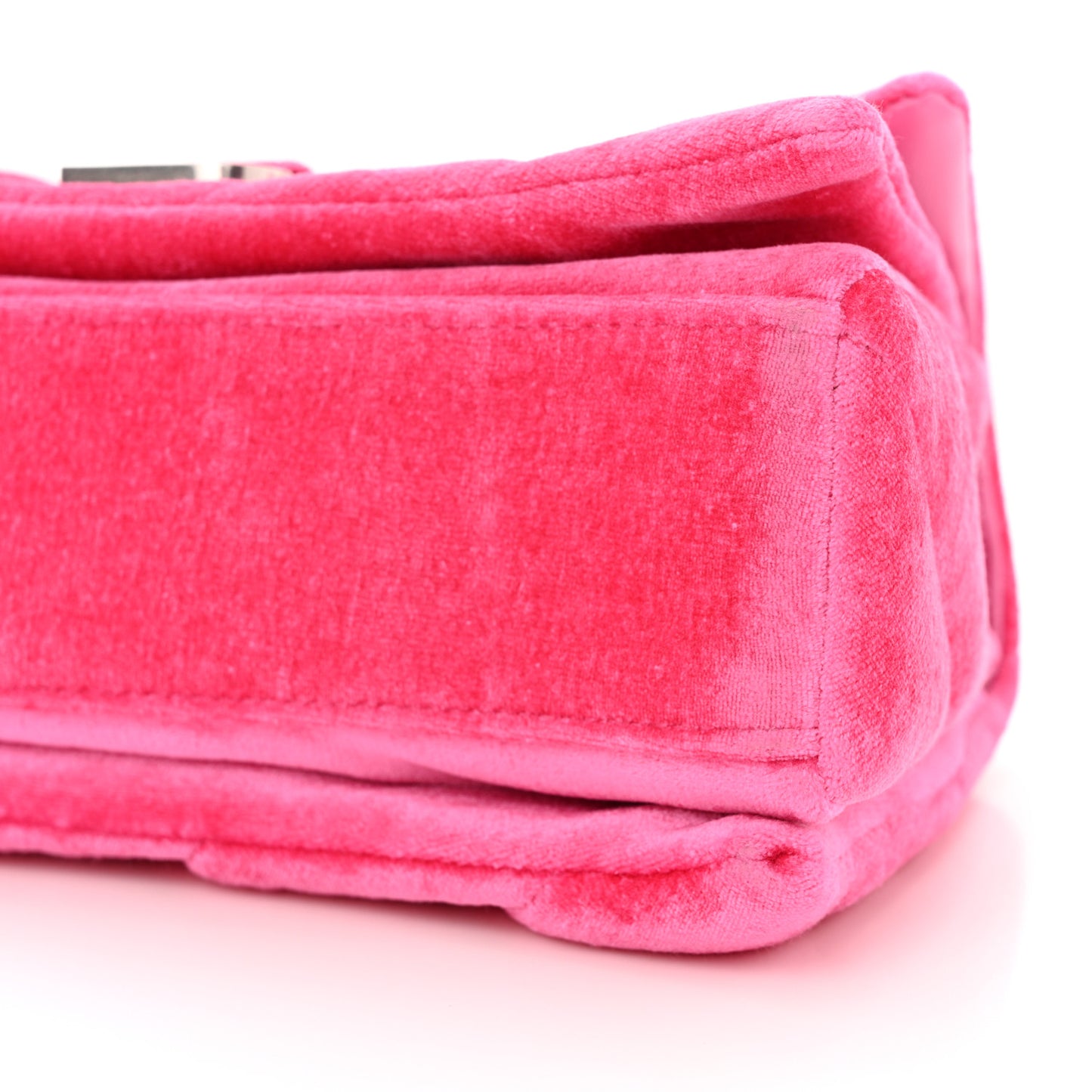 Crushed Velvet Quilted Small Crush Chain Bag