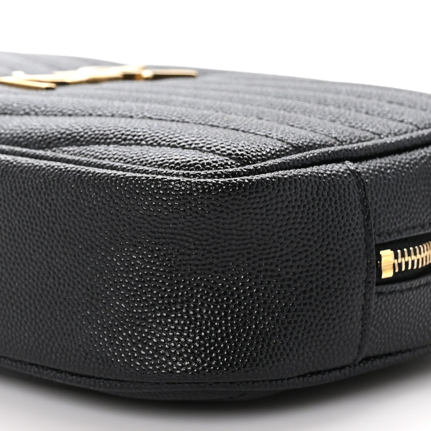 Grain De Poudre Matelasse Monogram Mini Lou Camera Bag Black
