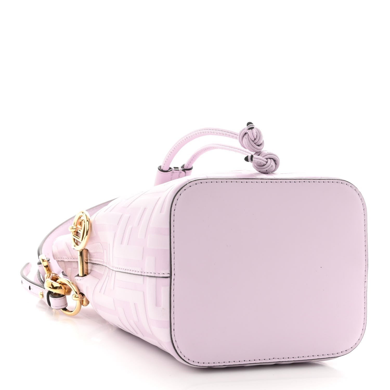 Fendi Vitello Termosport F is Fendi FF 1974 Embossed Mini Mon Tresor Bucket Bag Anemone 4 of 10