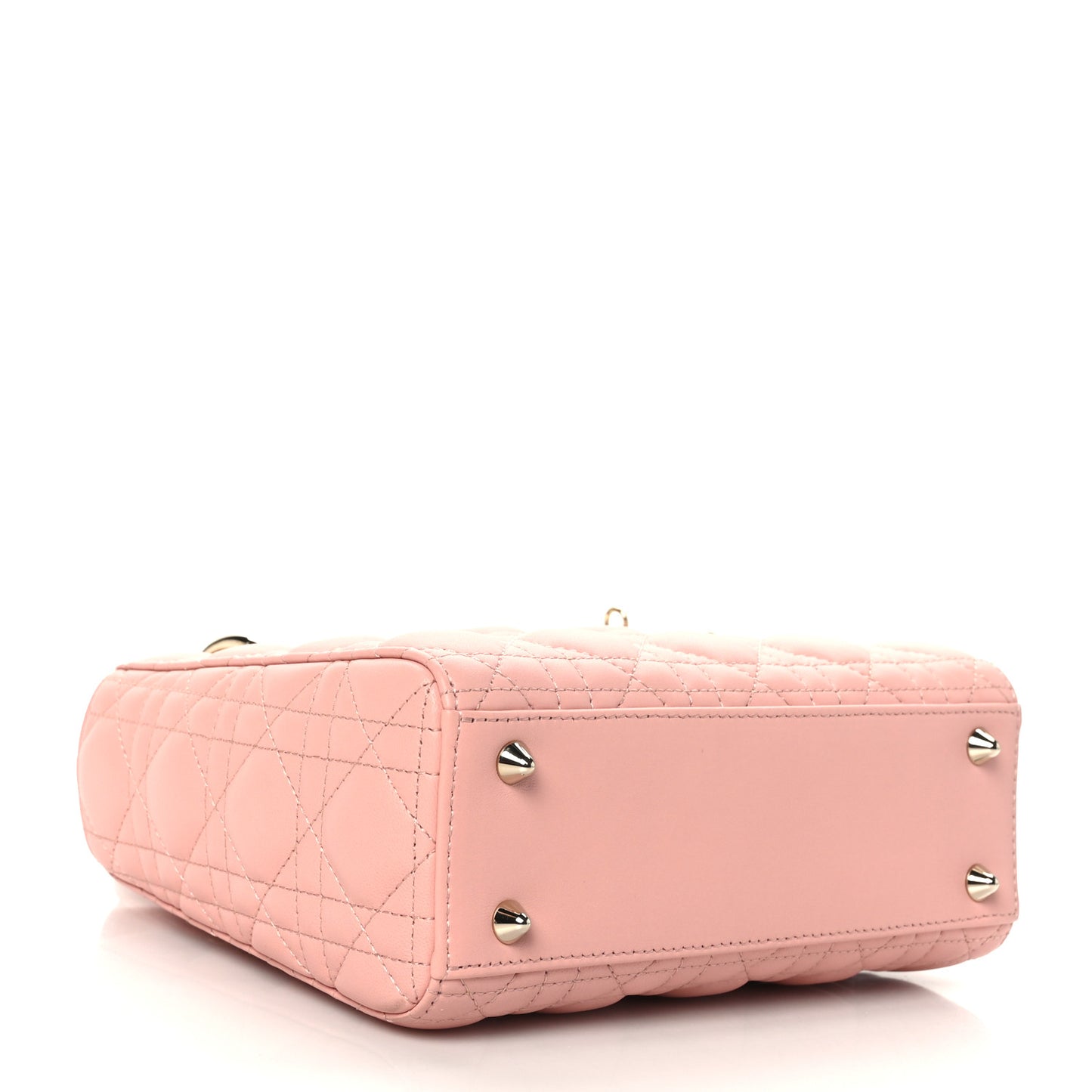 Lambskin Cannage Small My ABCDior Lady Dior Rose Clair