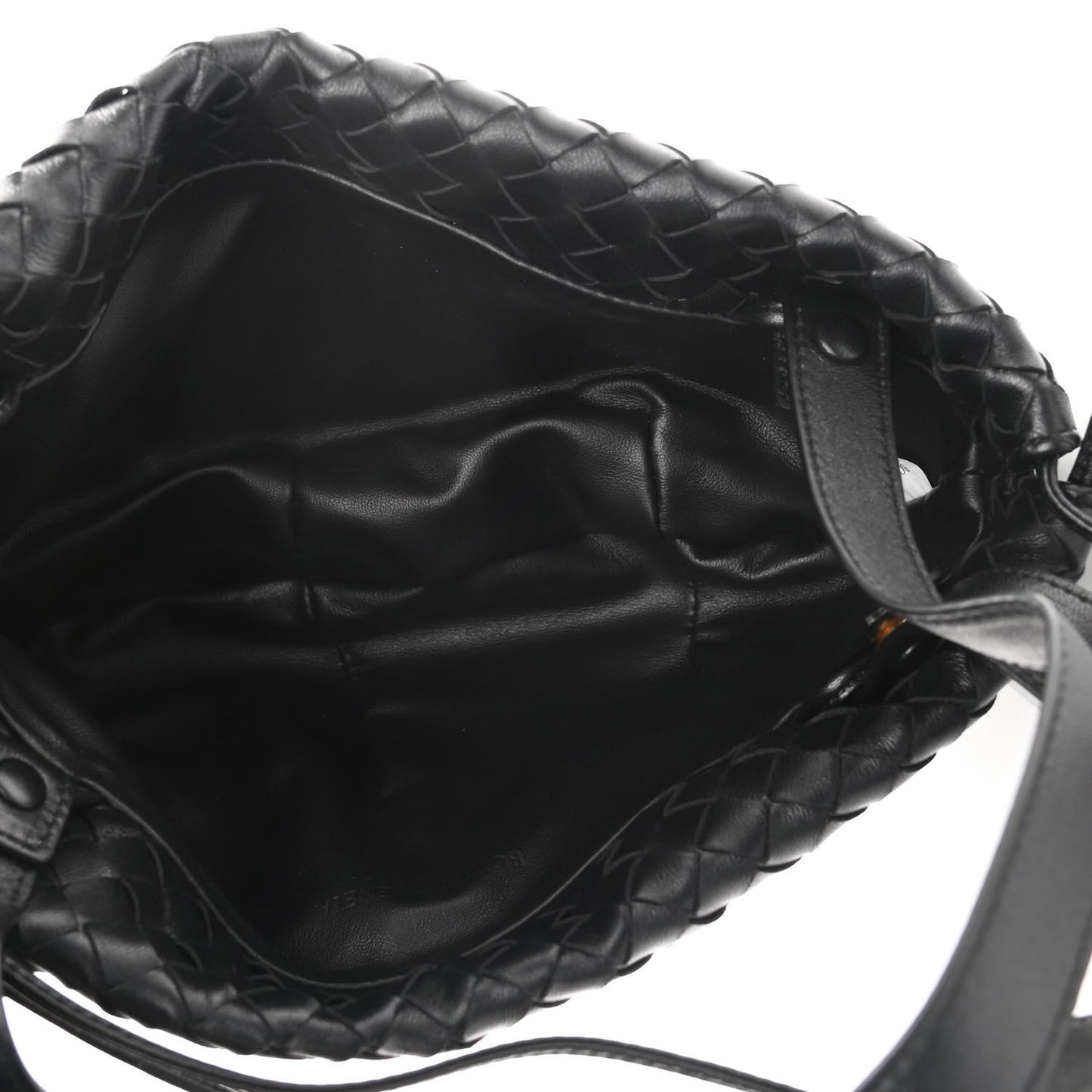 Nappa Intrecciato Small Bulb Black