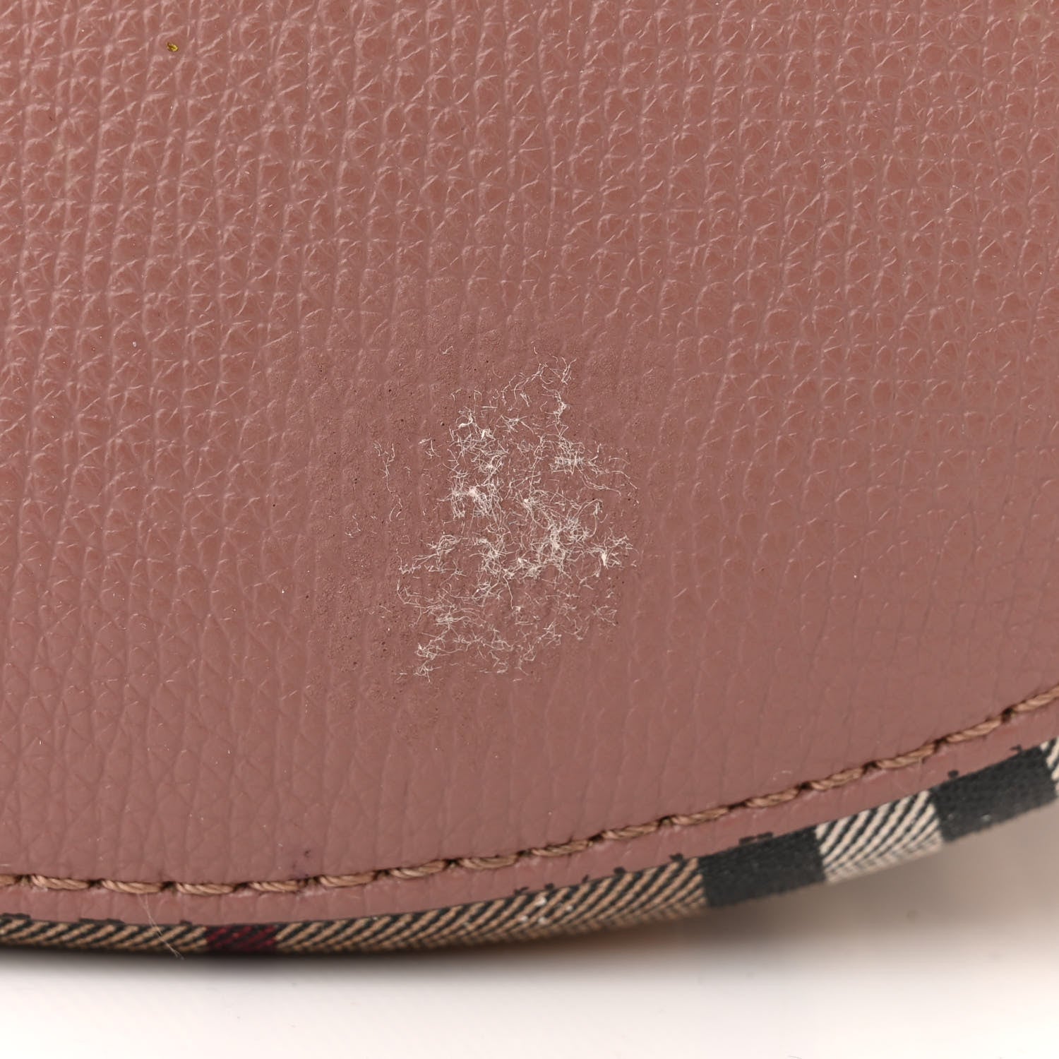Burberry Haymarket Check Colours Small Lorne Bucket Crossbody Elderberry 20 of 20