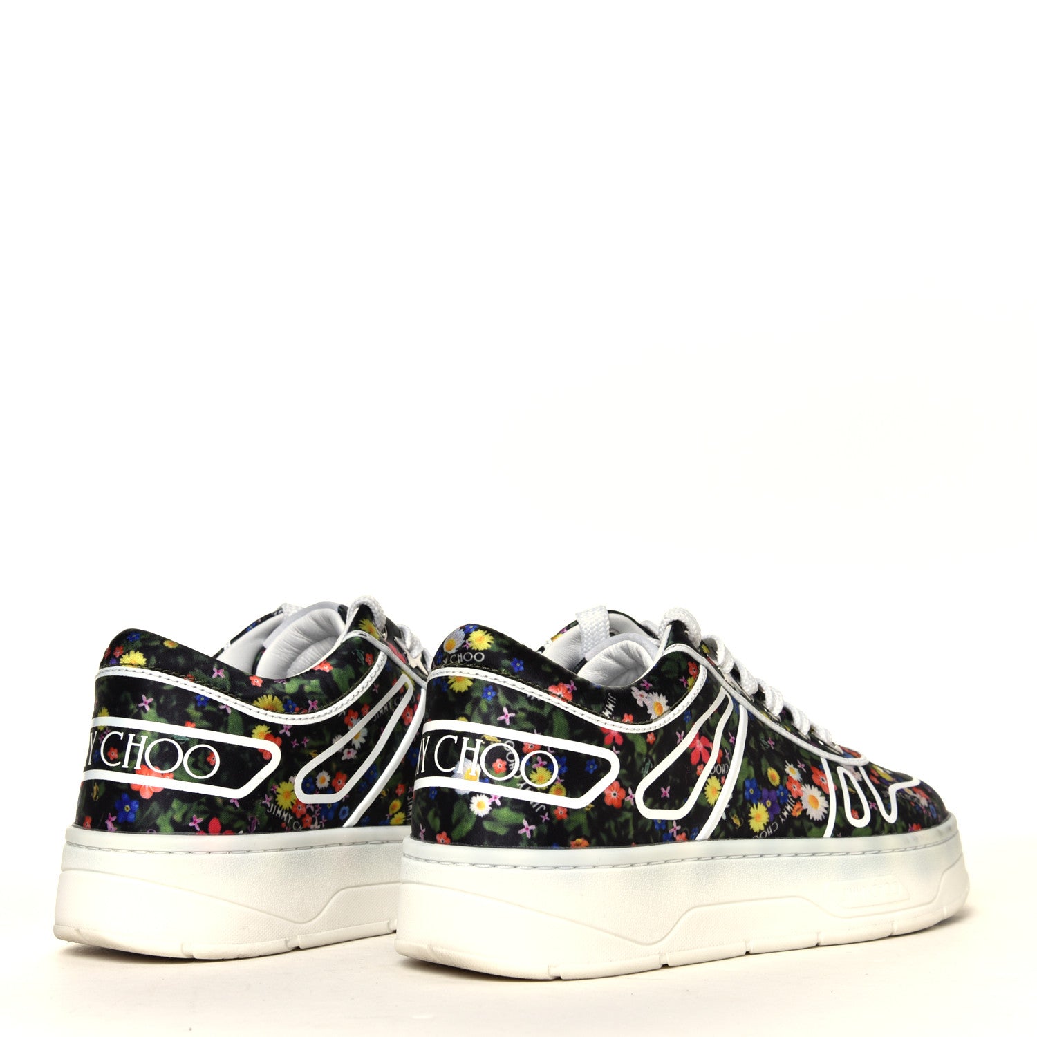 Jimmy Choo Nylon Ditsy Hawaii Sneakers 35.5 Multicolor 3 of 6