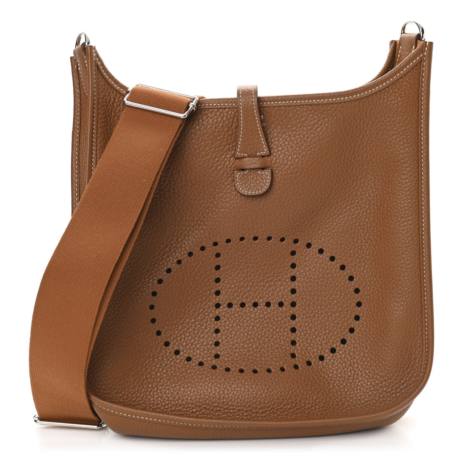 Hermes Taurillon Clemence Evelyne III PM Gold 1 of 10