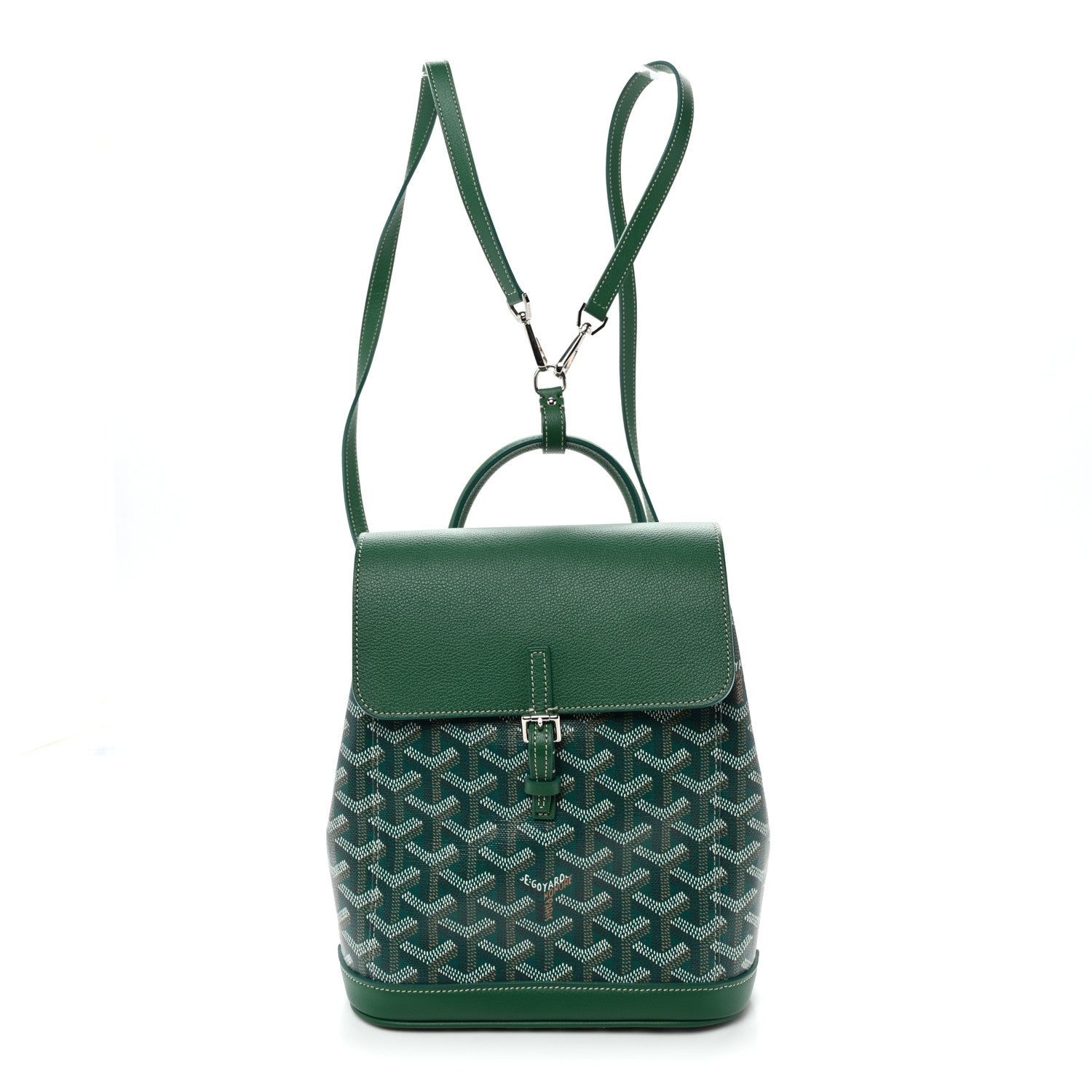 Goyard Goyardine Calfskin Mini Alpin Backpack Green 1890860 – FASHIONPHILE