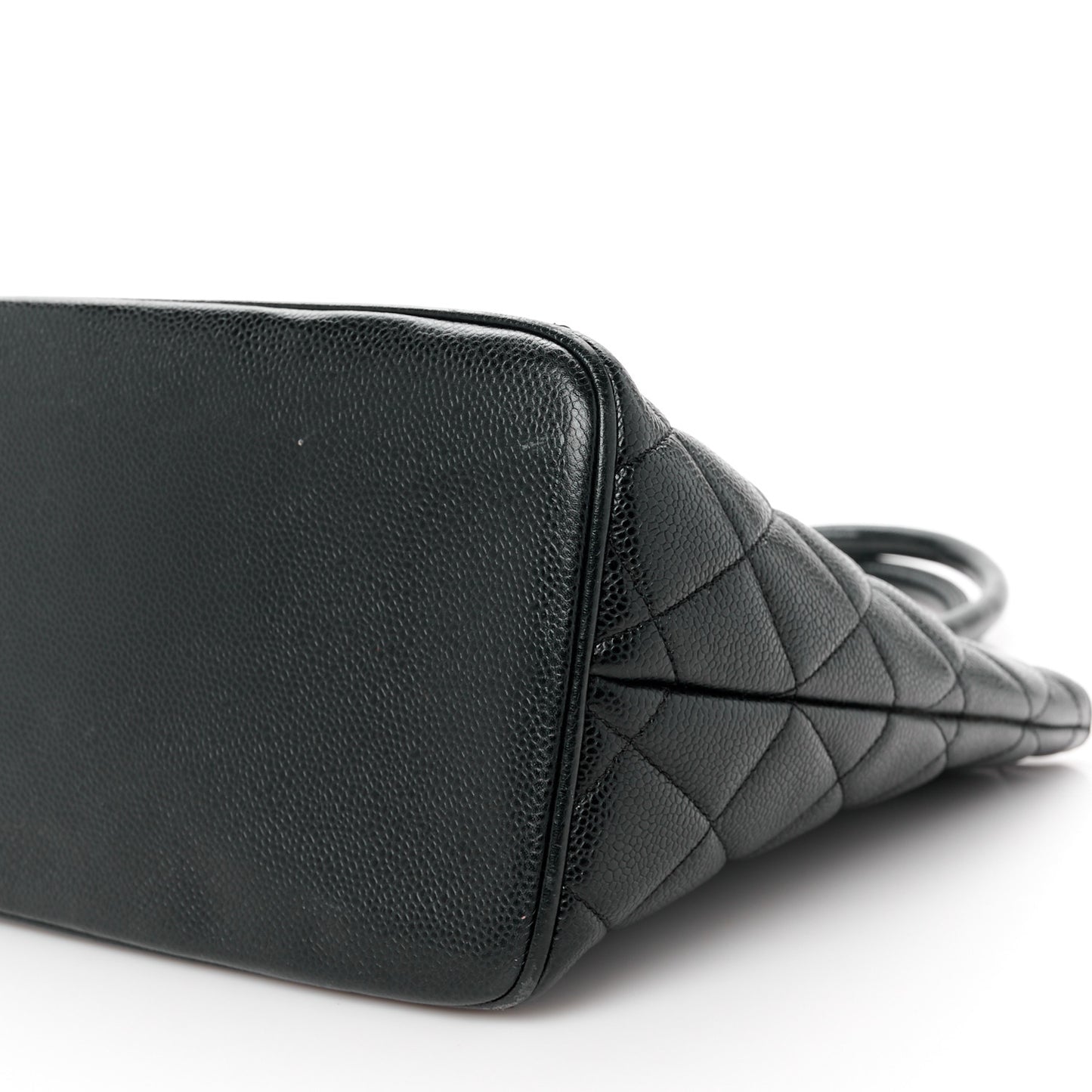 Caviar Quilted Medallion Tote Black