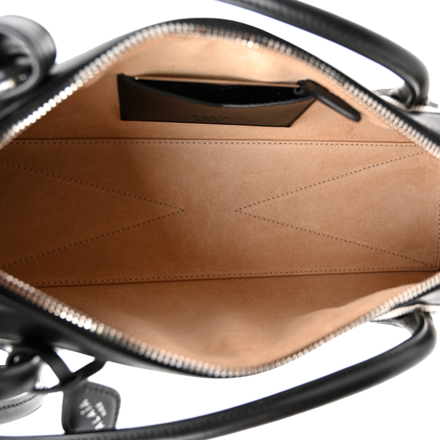 Canvas Calfskin Medium Le Teckel Bag Ecru
