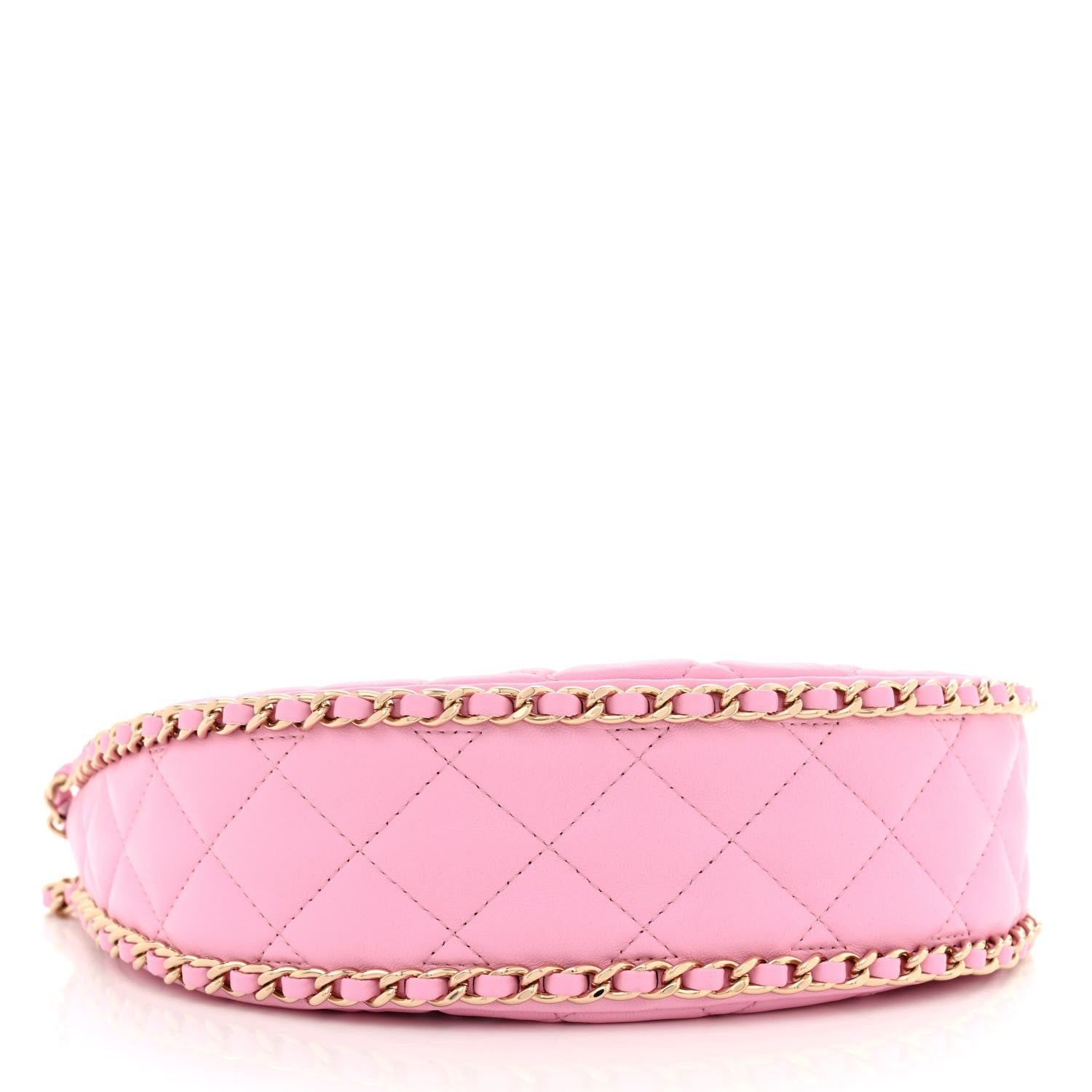 Chanel Lambskin Quilted Small Hobo Bag Pink 4 of 13